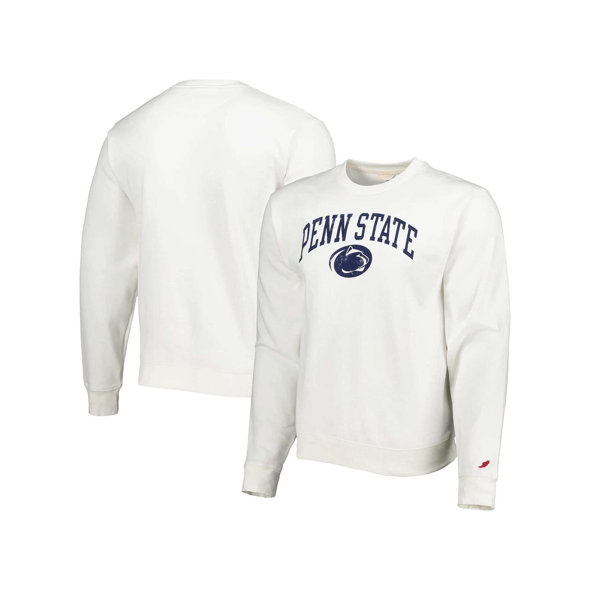Men's League Collegiate Wear White Penn State Nittany Lions 1965 Arch Essential Fleece Pullover Sweatshirt, Size: XL Product Image