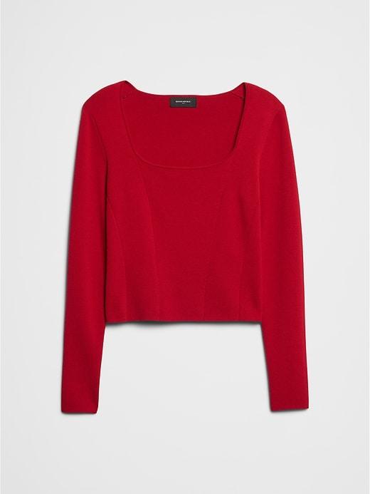 Square-Neck Sweater Product Image