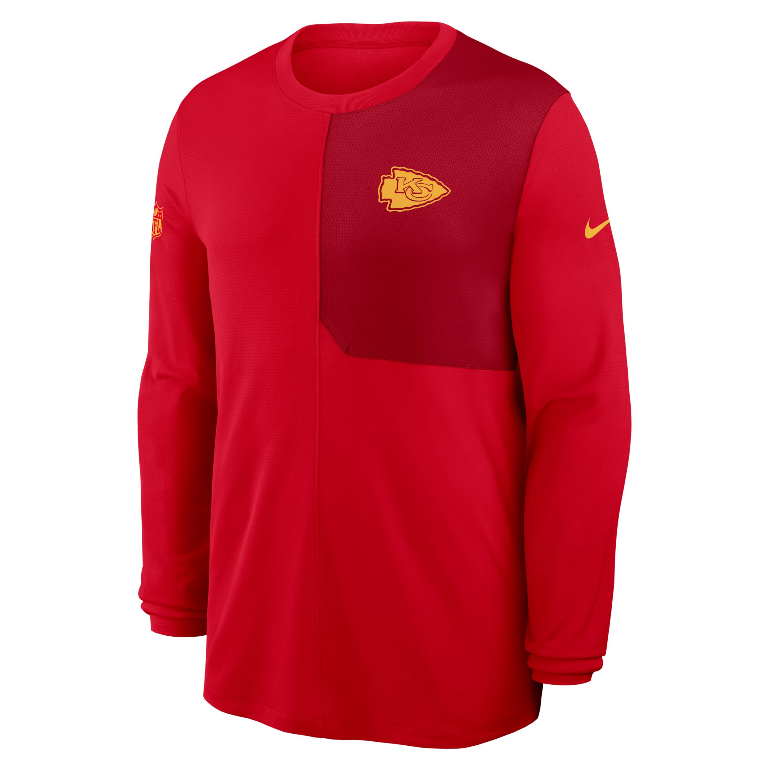 Kansas City Chiefs Sideline Coach Nike Men's Dri-FIT NFL Long-Sleeve Top Product Image