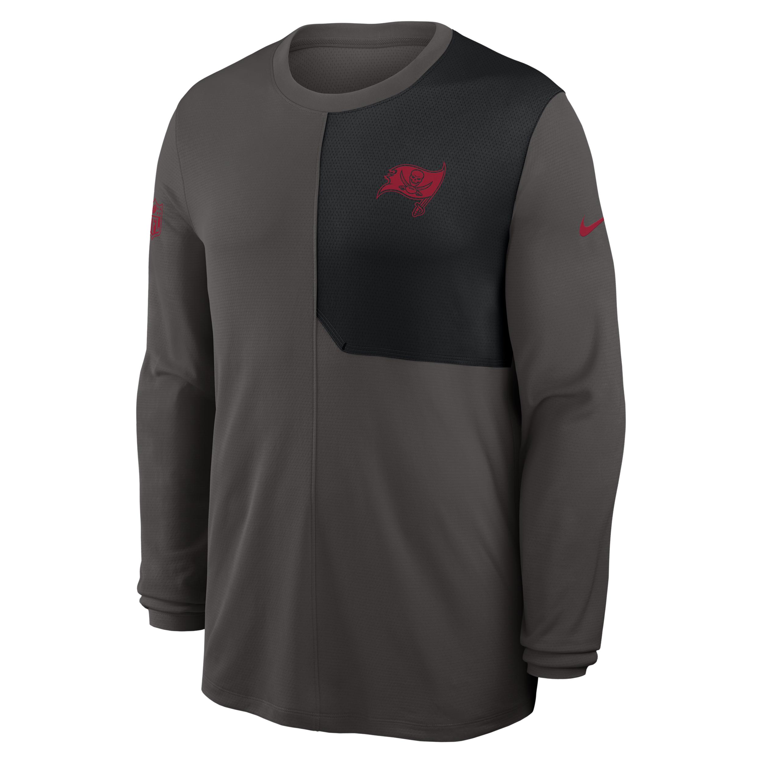 Tampa Bay Buccaneers Sideline Coach Nike Mens Dri-FIT NFL Long-Sleeve Top | 03B1467M8B-81D Product Image
