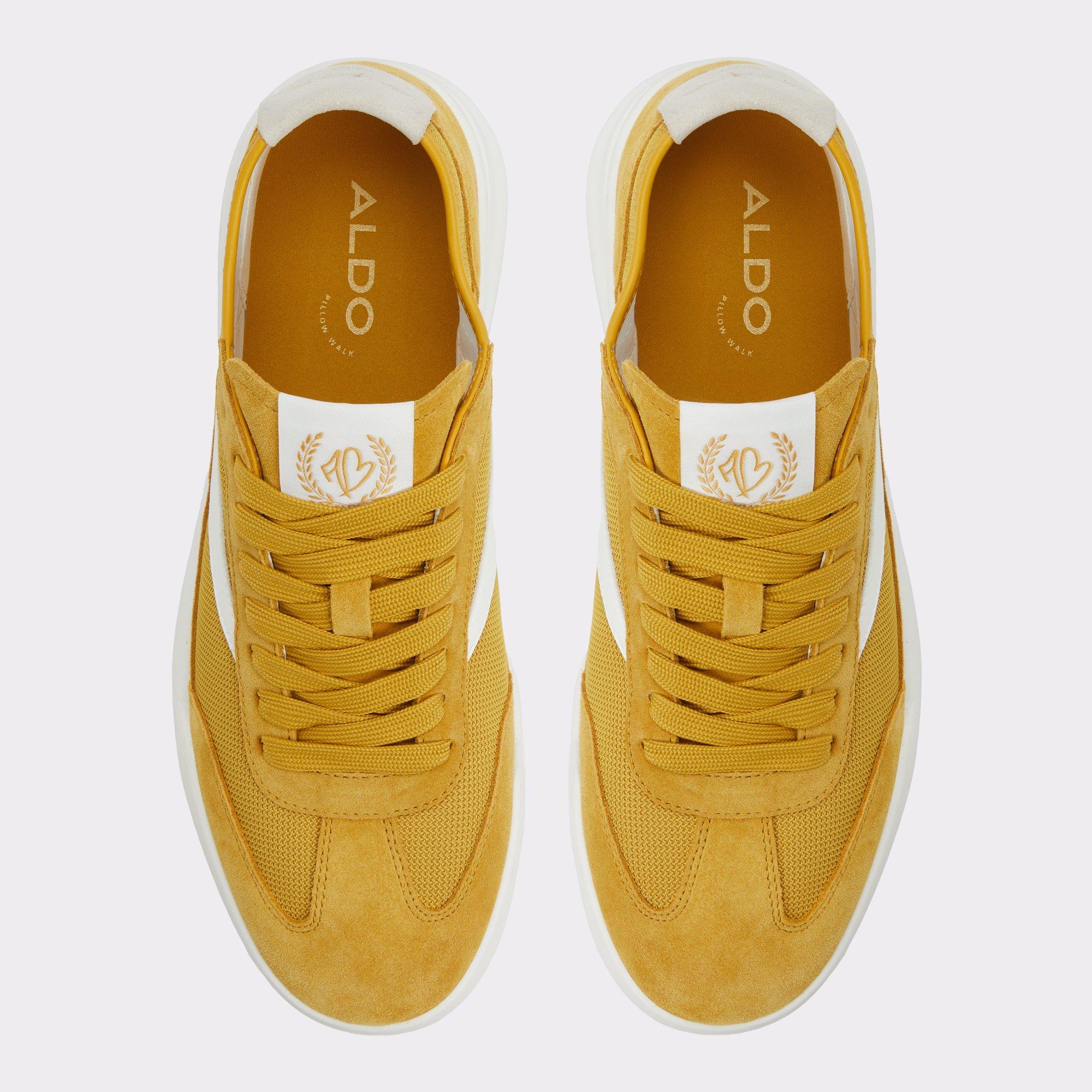 ALDO Clubmtl - Men's Low Top Sneakers - Yellow, Size 9 Product Image