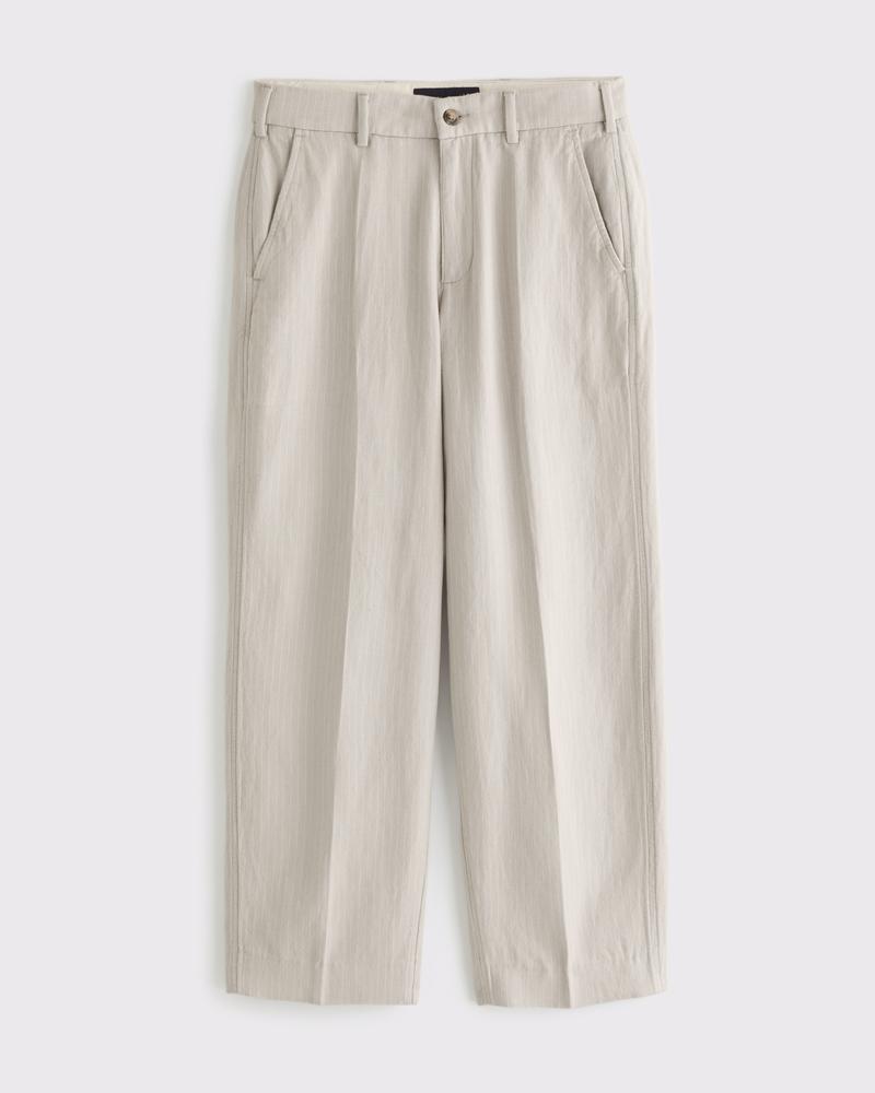 Baggy Tailored Linen-Blend Trouser Product Image