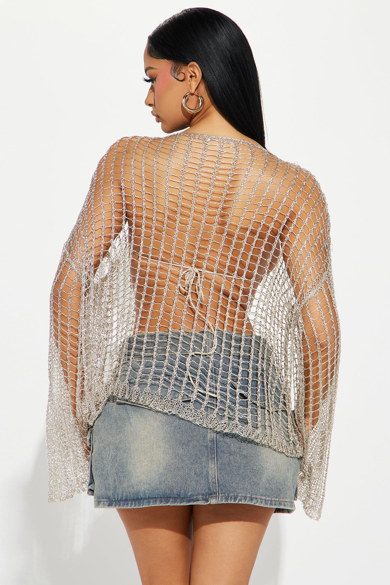 Mac Metallic Sweater - Silver Product Image