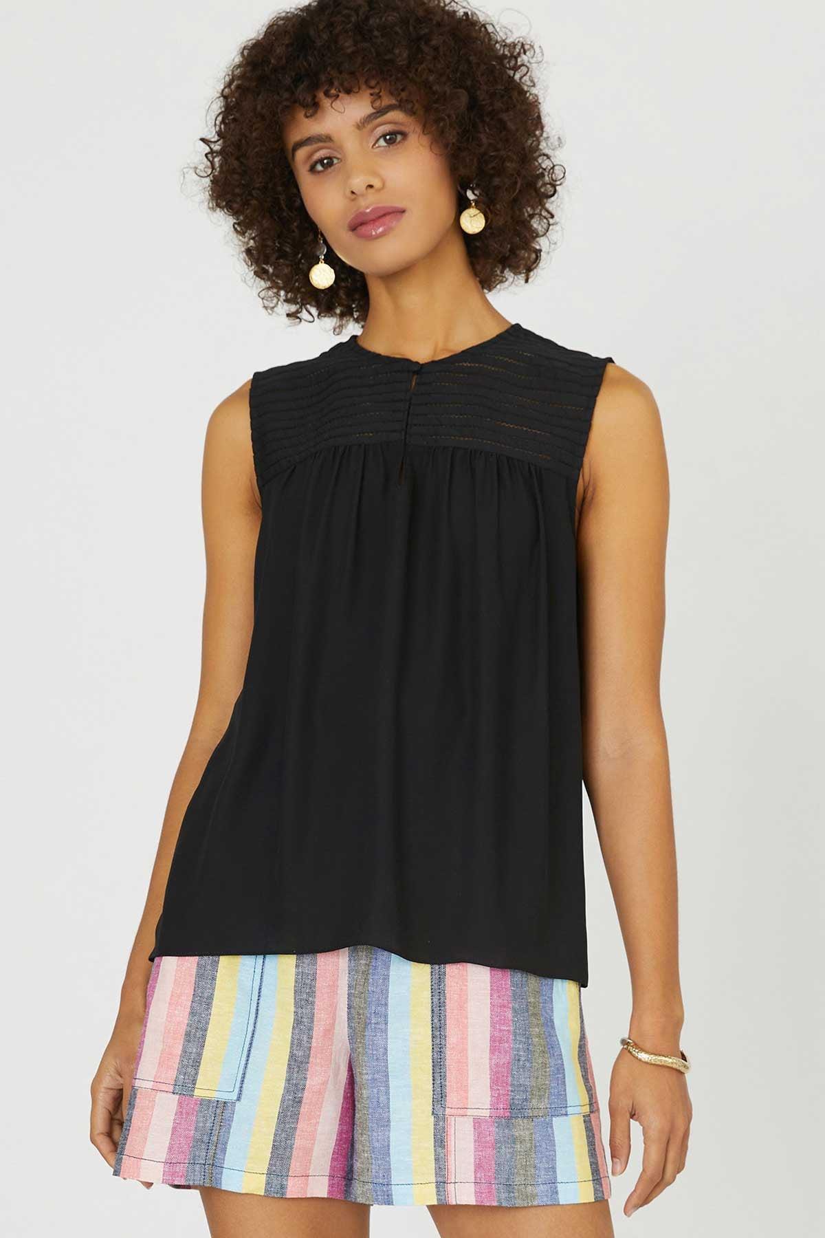 FINAL SALE Tina Yoke Detail Tank Top Product Image