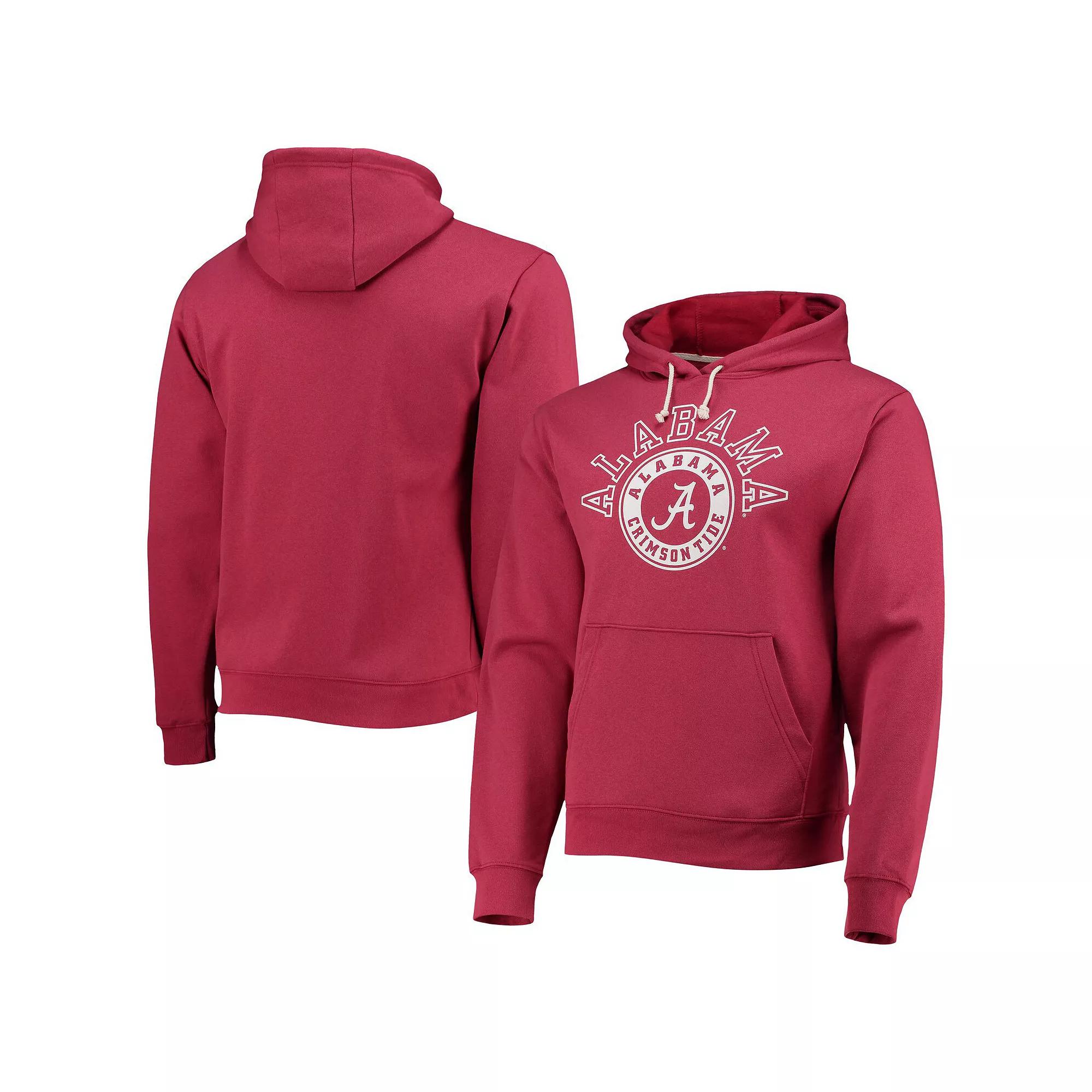 Men's League Collegiate Wear Crimson Alabama Crimson Tide Seal Neuvo Essential Fleece Pullover Hoodie, Size: XL, Red Product Image
