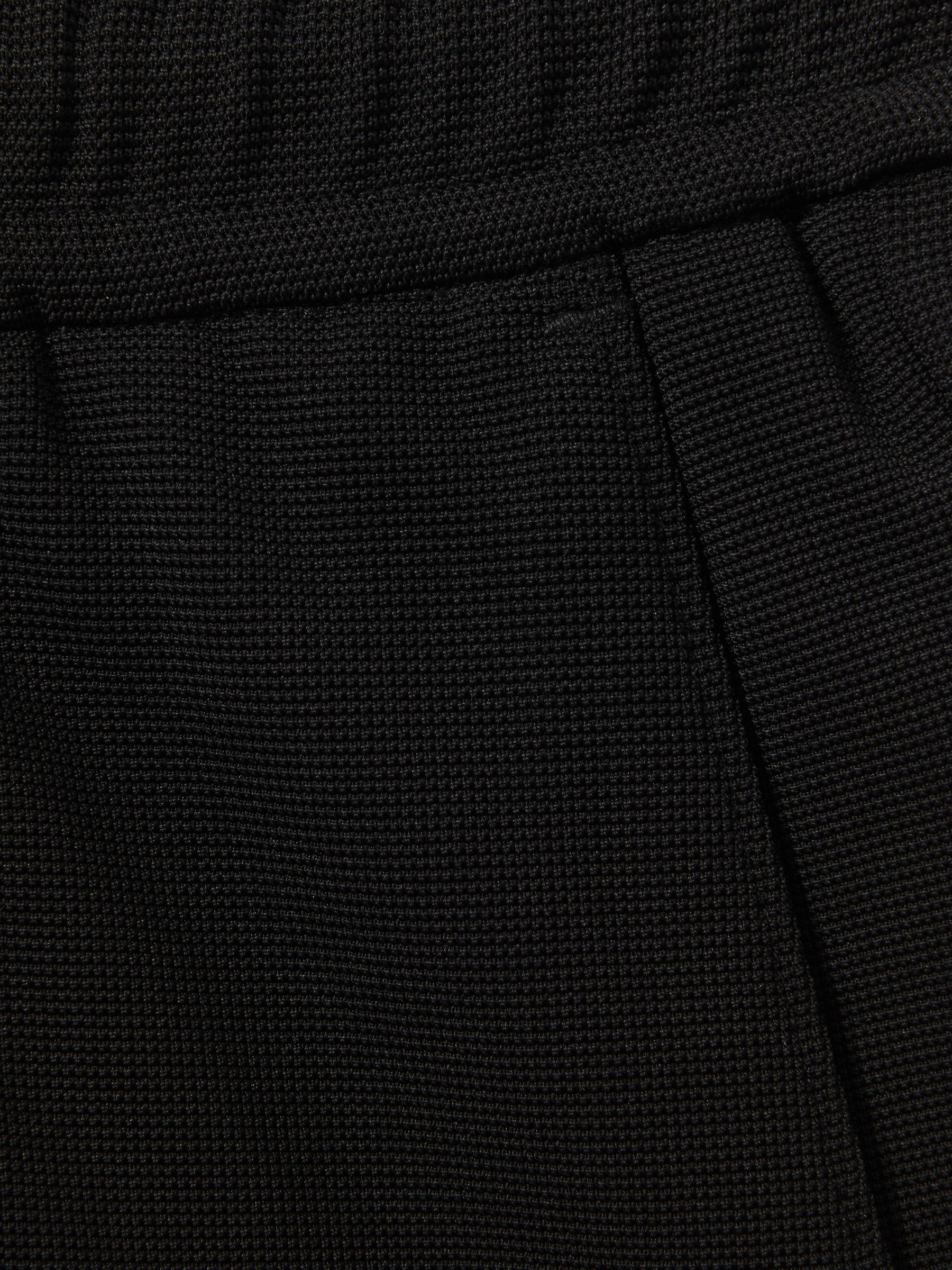 Textured Drawstring Shorts in Black Product Image