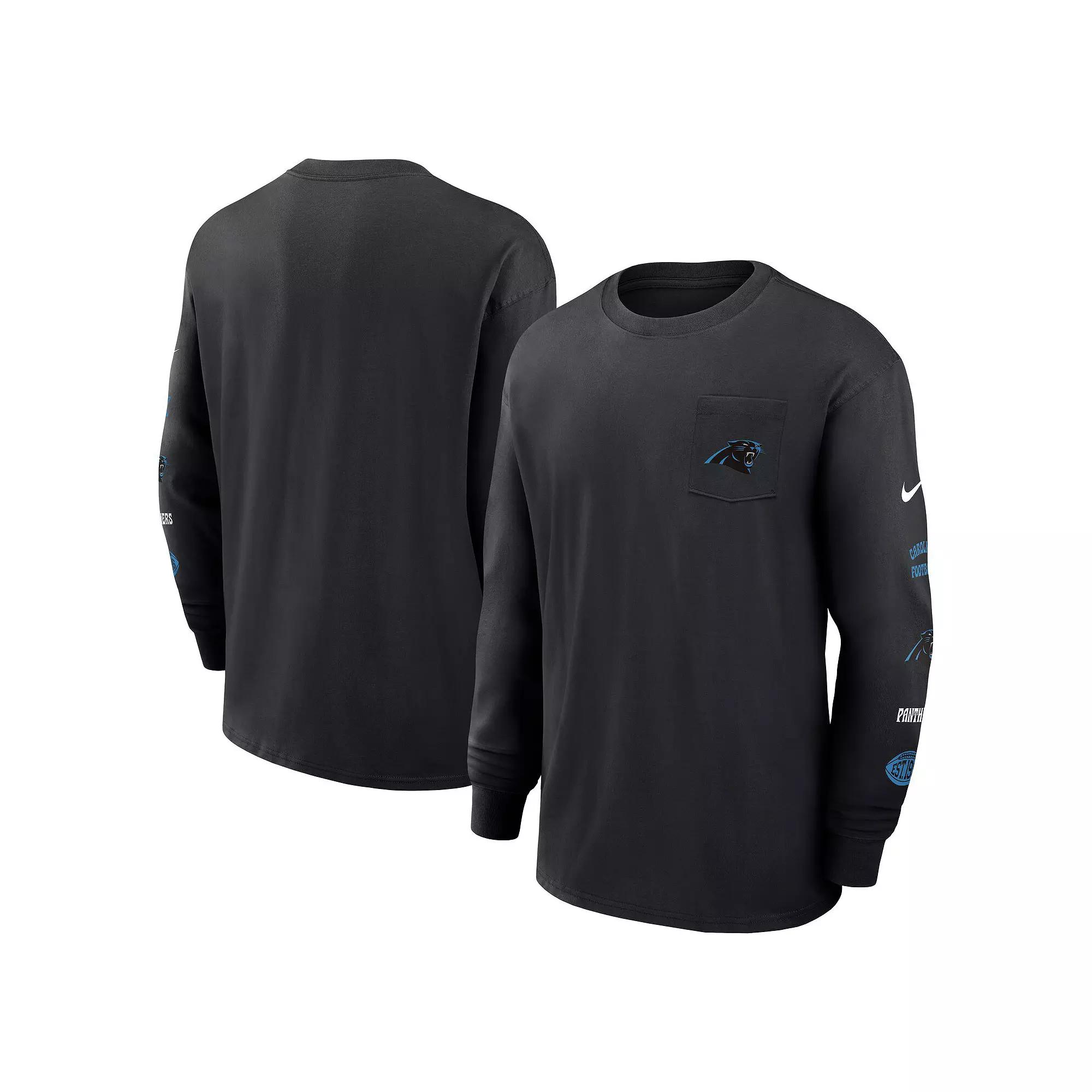 Men's Nike Royal Buffalo Bills Rewind Heavy Max 90 Pocket Long Sleeve T-Shirt,  Product Image