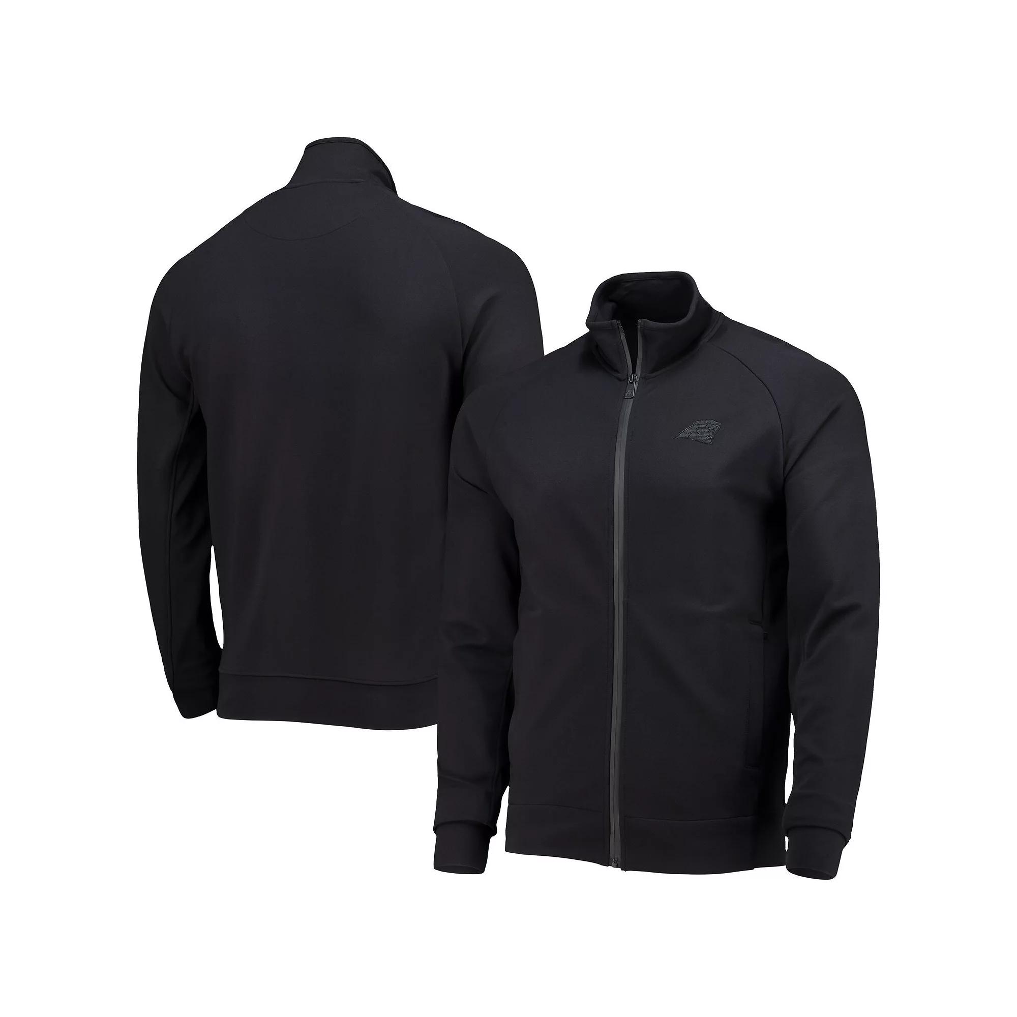 Men's 5th & Ocean by New Era Black Carolina Panthers 5th Raglan Tri-Blend Full-Zip Jacket,  Product Image