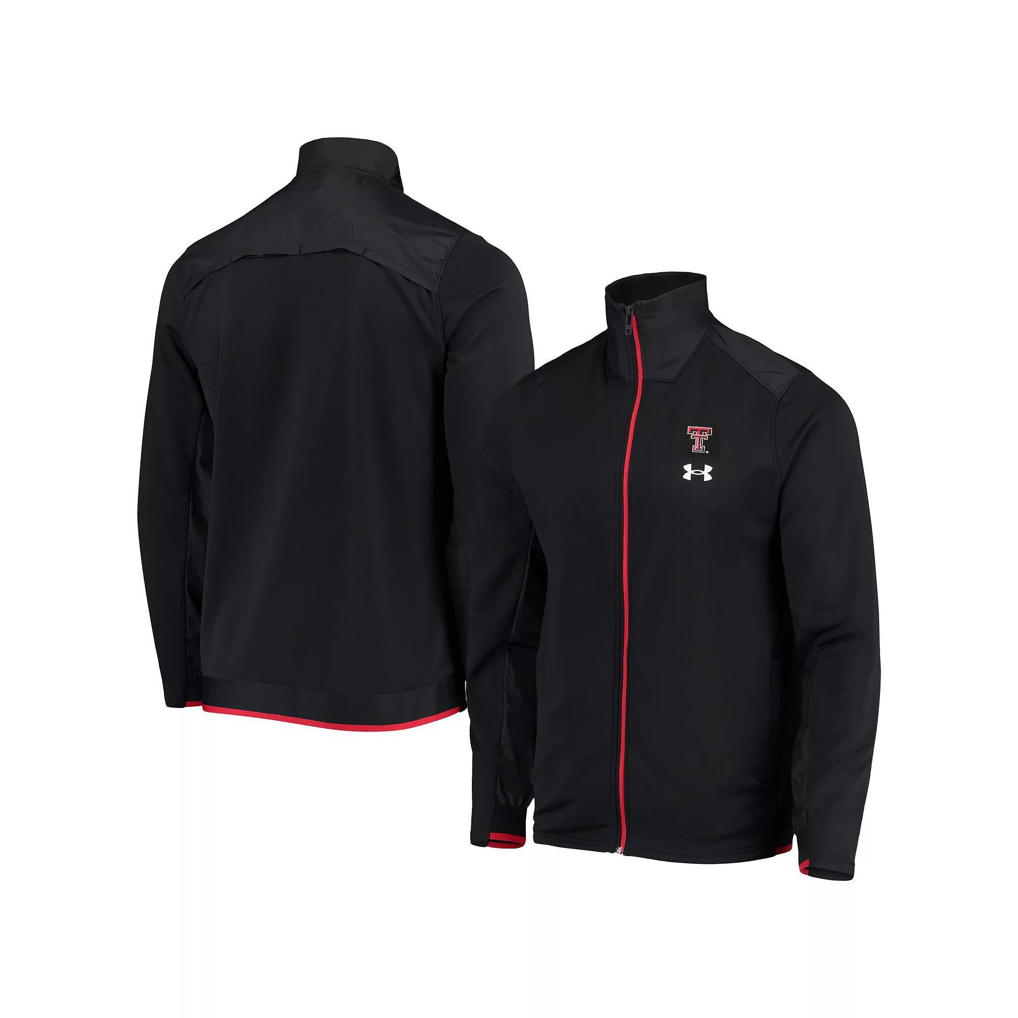 Men's Under Armour Black Texas Tech Red Raiders 2021 Sideline Command Full-Zip Jacket,  Product Image
