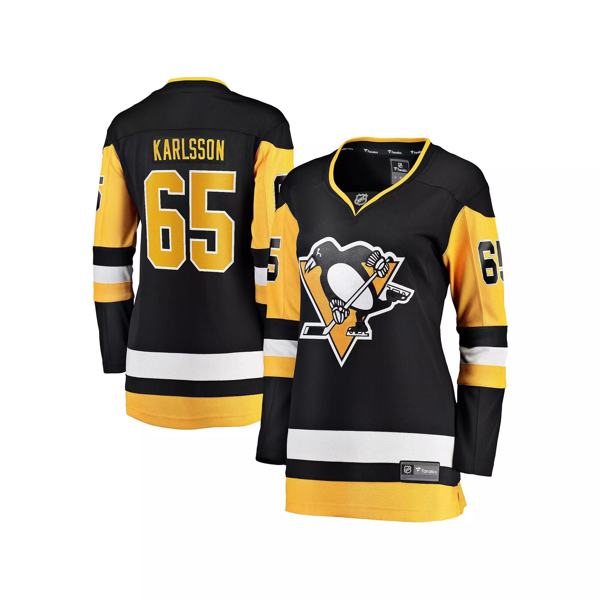 Women's Fanatics Branded Erik Karlsson Black Pittsburgh Penguins Home Breakaway Jersey, Size: XL Product Image