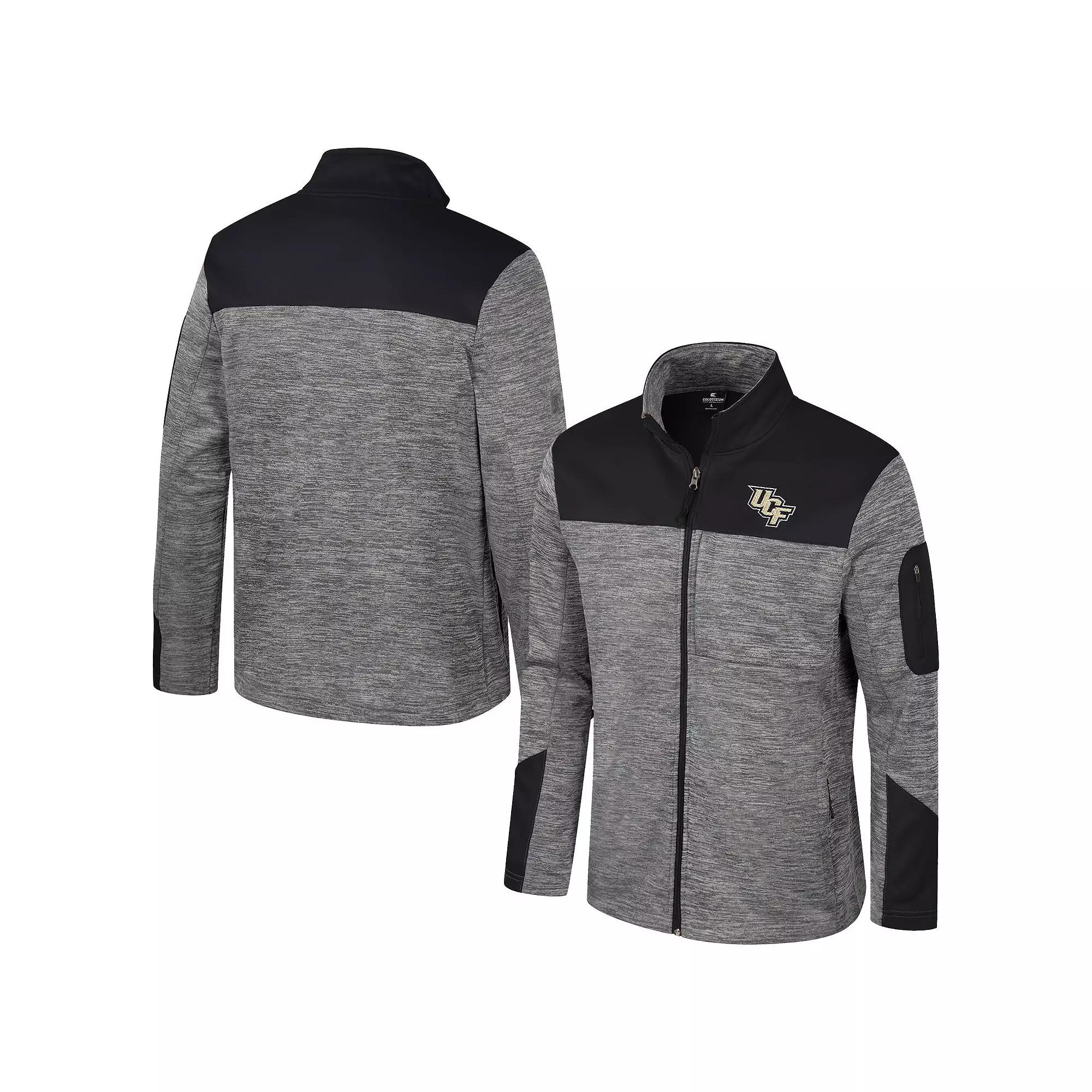 Men's Colosseum Gray/Black UCF Knights Guard Full-Zip Jacket,  Product Image
