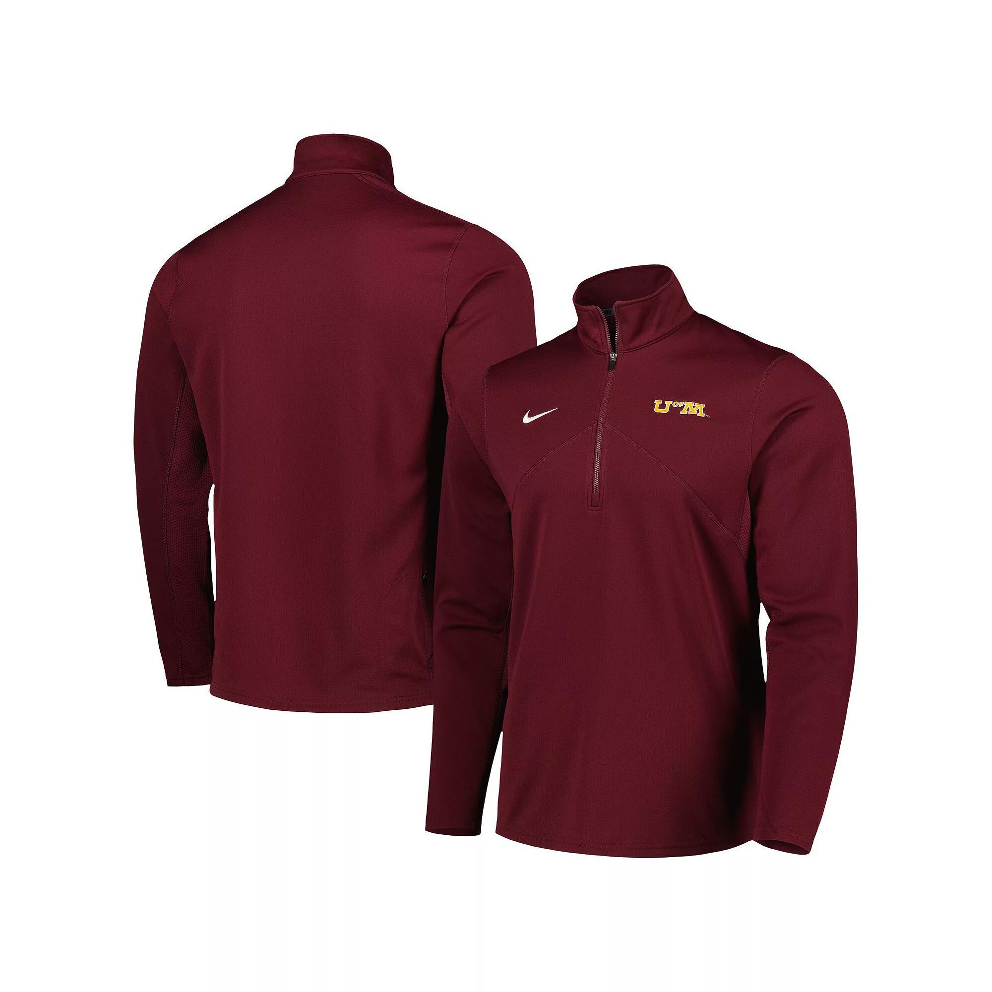 Men's Nike Maroon Minnesota Golden Gophers Vintage Collection Performance Training Quarter-Zip Top, Size: Small, Red Product Image