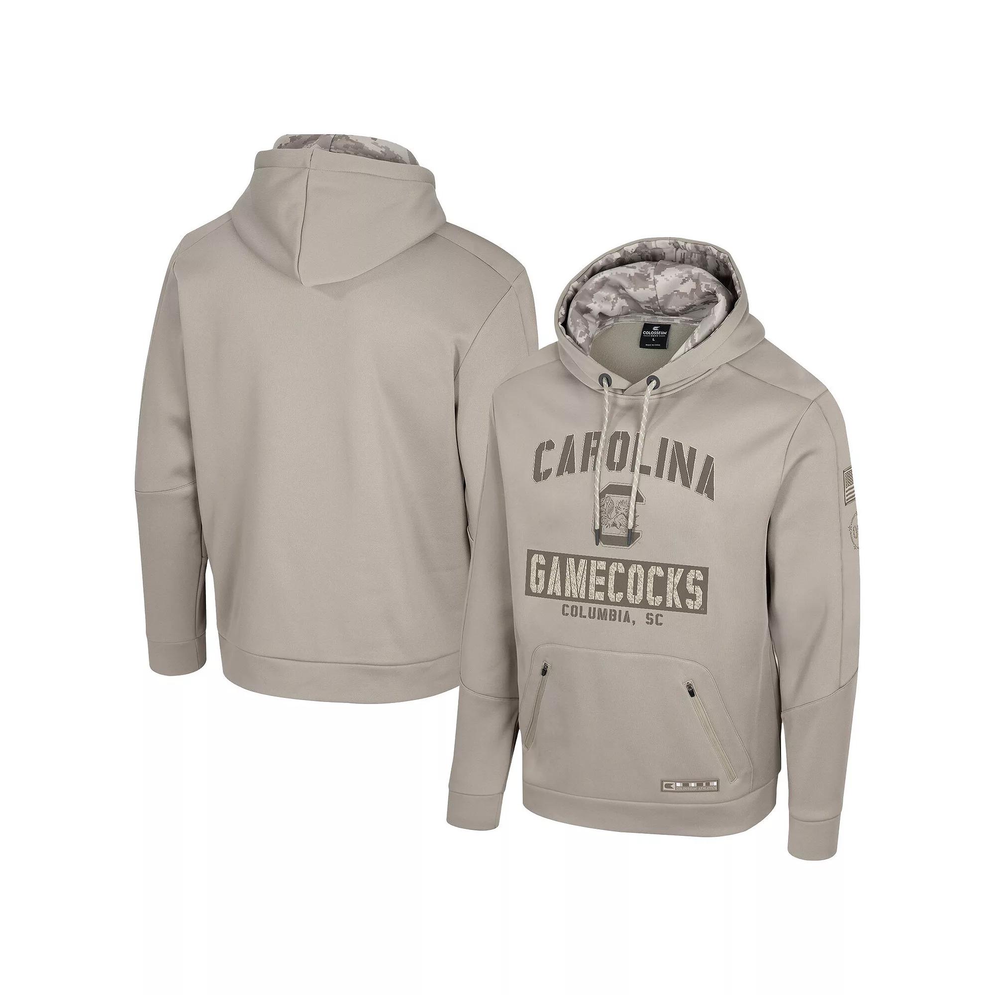 Men's Colosseum Oatmeal Notre Dame Fighting Irish Operation Hat Trick Battalion Hoodie,  Product Image