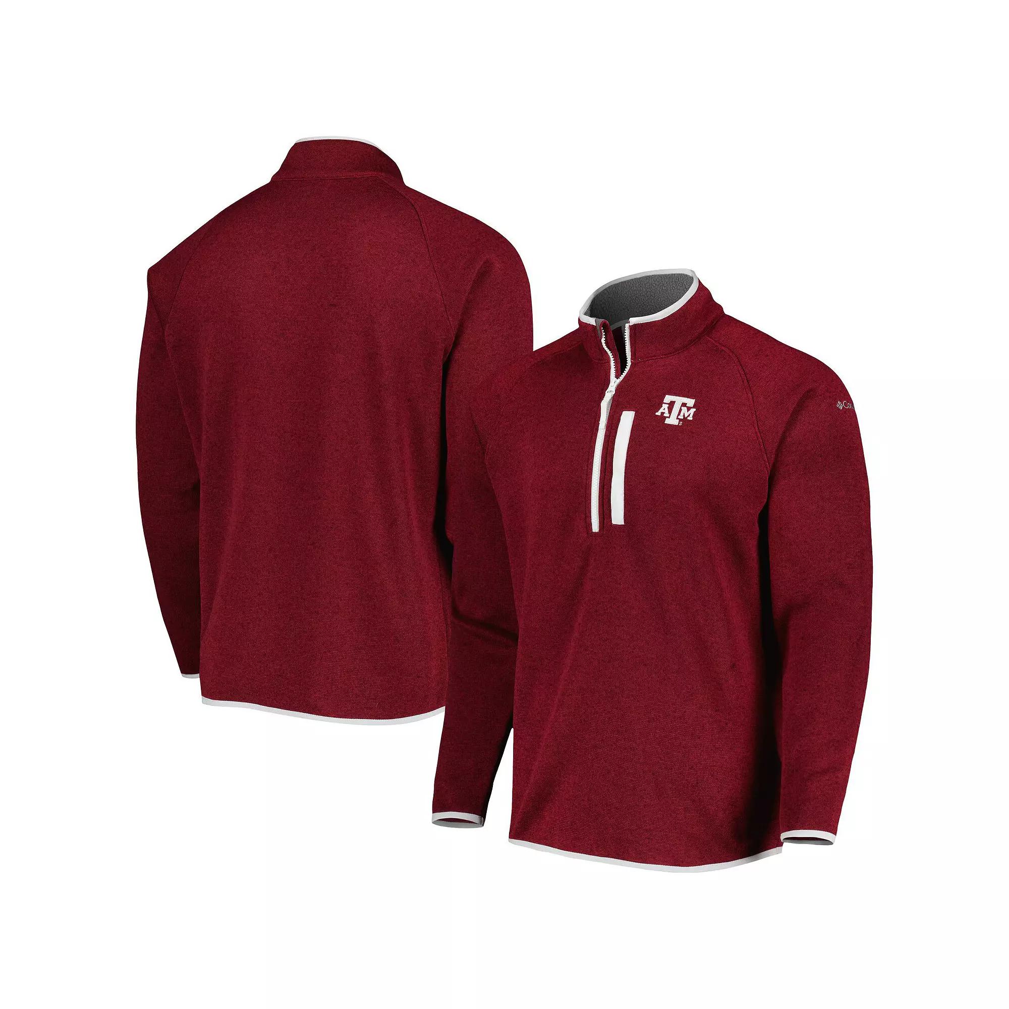 Men's Columbia Maroon Texas A&M Aggies Canyon Point Raglan Half-Zip Top,  Product Image