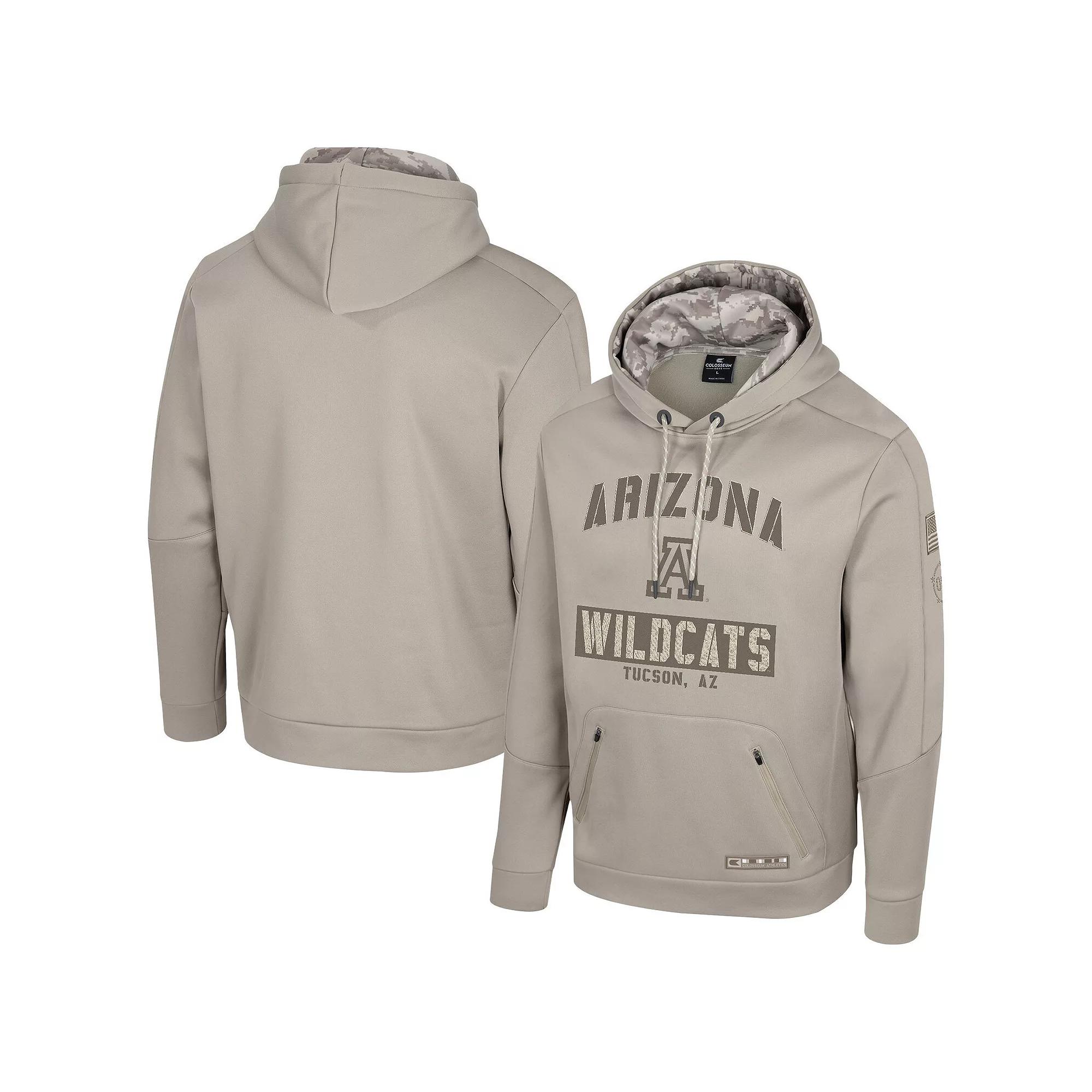 Men's Colosseum Oatmeal Notre Dame Fighting Irish Operation Hat Trick Battalion Hoodie,  Product Image