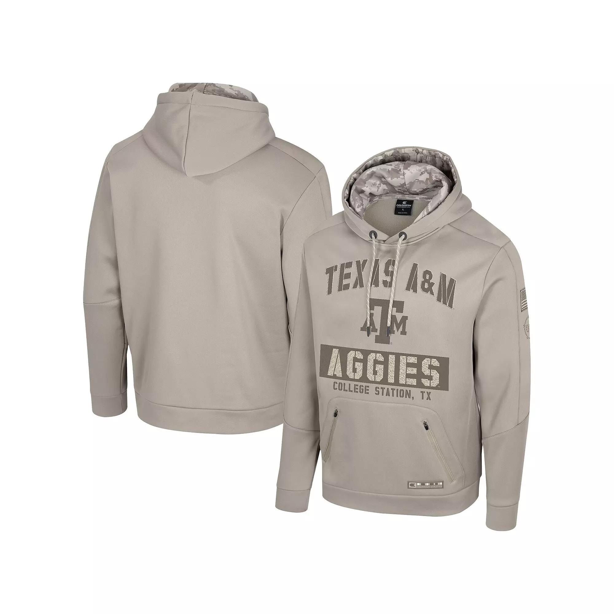 Men's Colosseum Oatmeal Notre Dame Fighting Irish Operation Hat Trick Battalion Hoodie,  Product Image