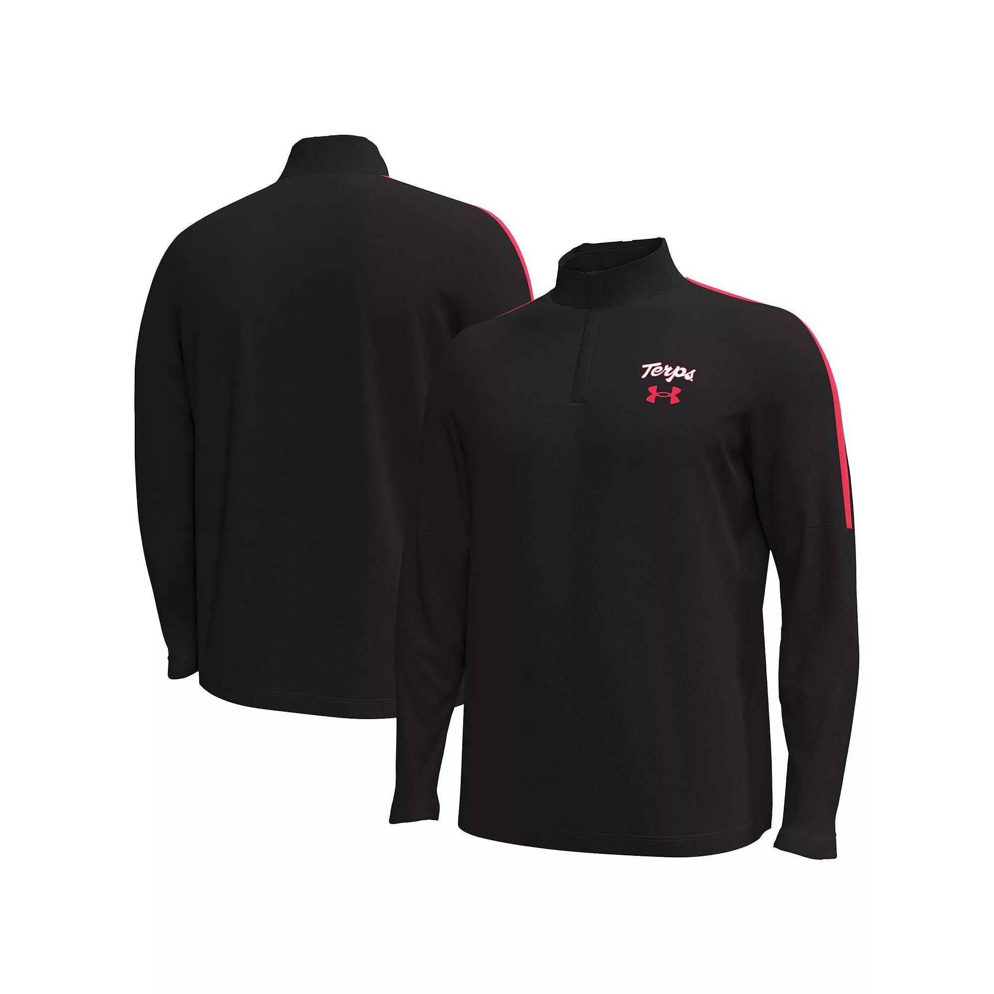 Men's Under Armour Navy Auburn Tigers Playoff Performance Quarter-Zip Jacket,  Product Image