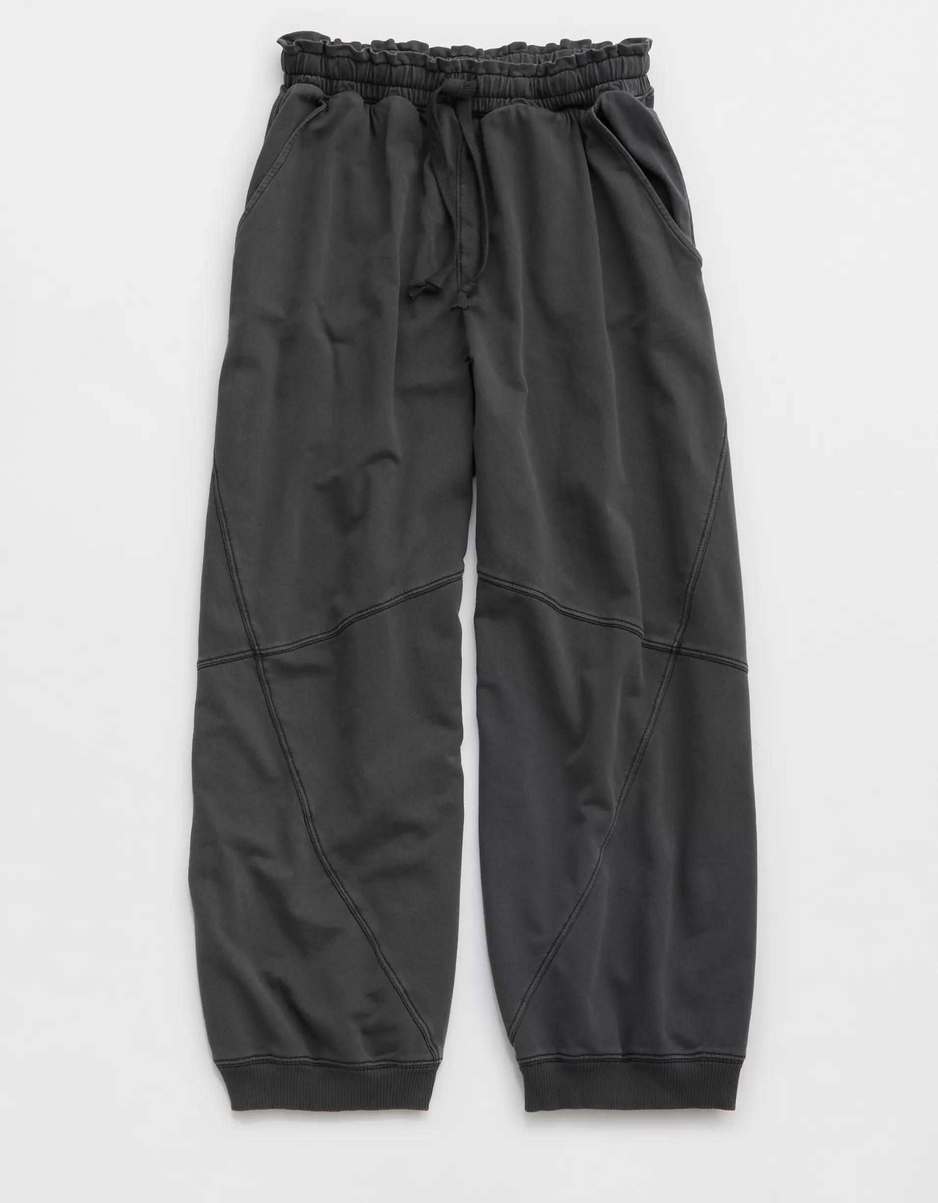 Aerie Baggy Barrel Leg Fleece Pant Product Image