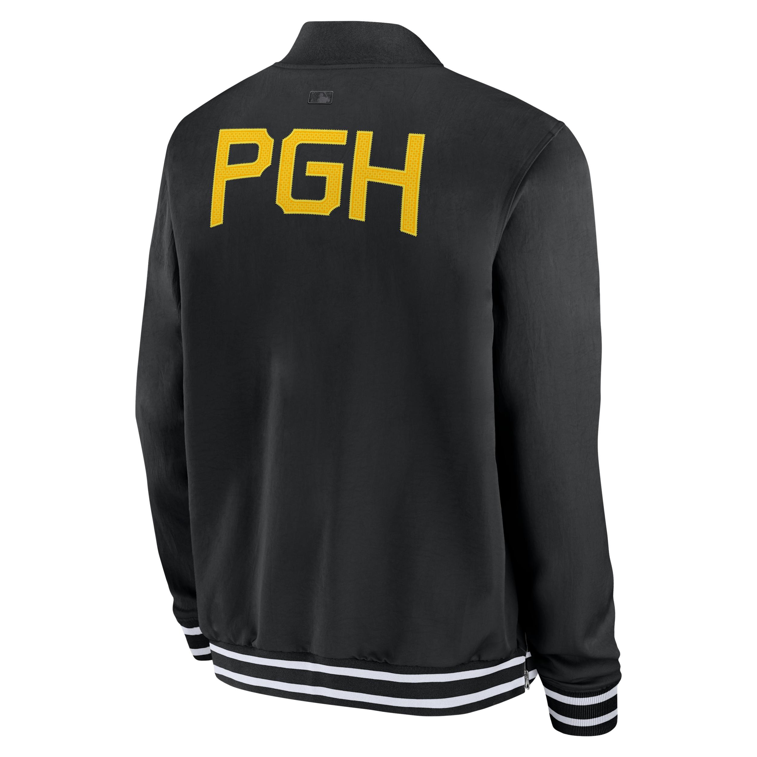 Pittsburgh Pirates Authentic Collection City Connect Nike Men's MLB Full-Zip Bomber Jacket Product Image