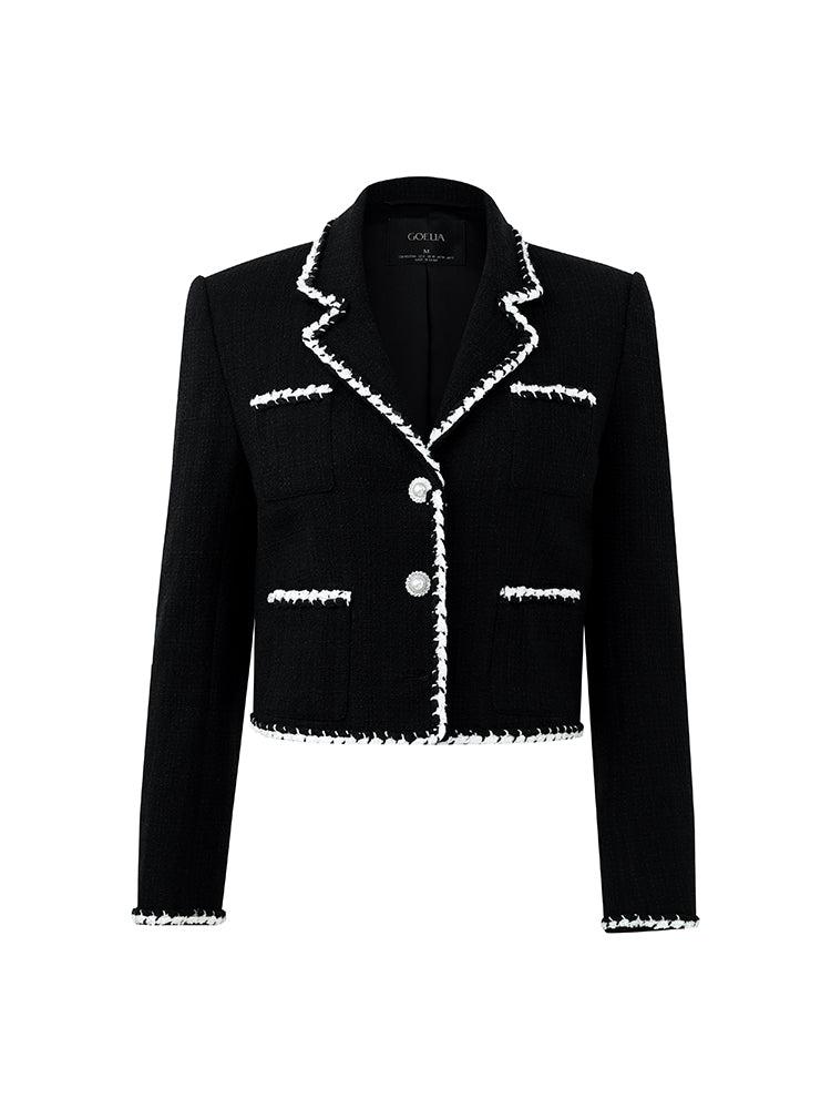 Tweed Knitted Short Jacket Product Image