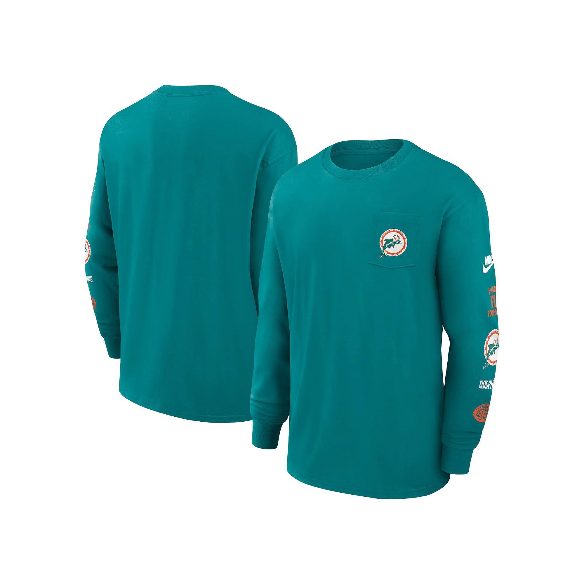 Men's Nike Royal Buffalo Bills Rewind Heavy Max 90 Pocket Long Sleeve T-Shirt,  Product Image