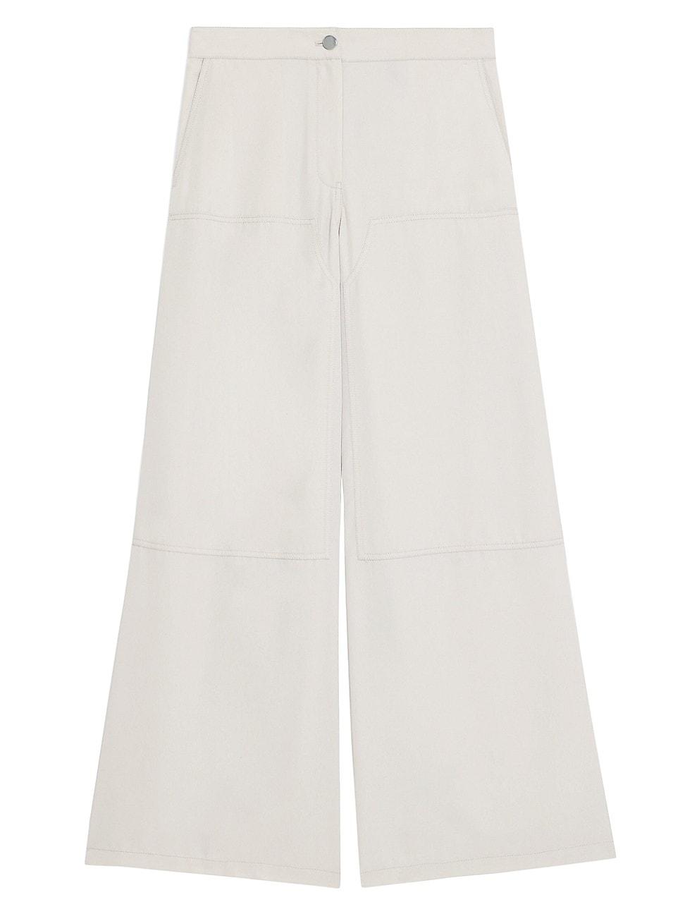 Womens Wide-Leg Cargo Pants Product Image