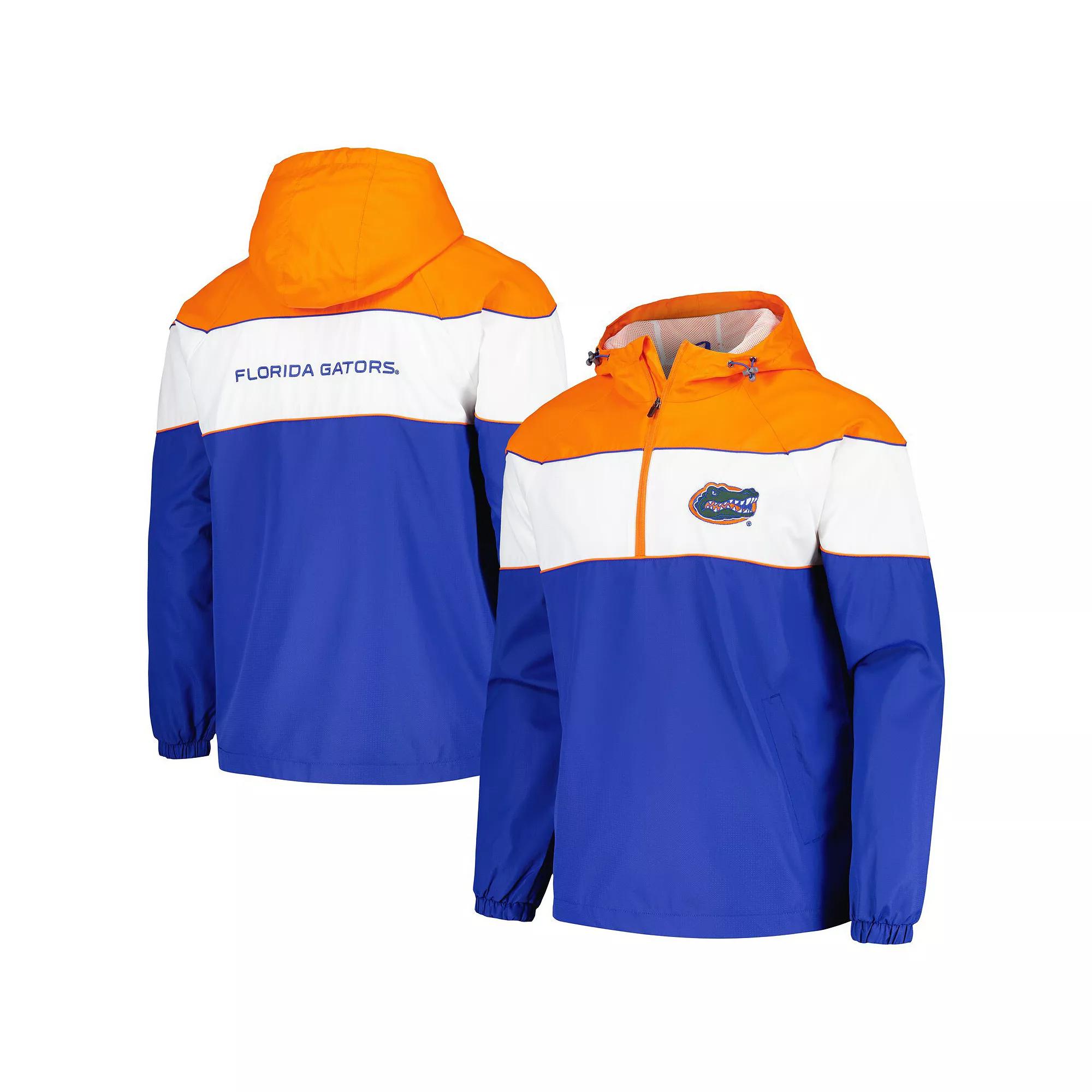 Men's G-III Sports by Carl Banks Royal Florida Gators Center Line Half-Zip Raglan Hoodie Jacket, Size: Medium, Blue Product Image