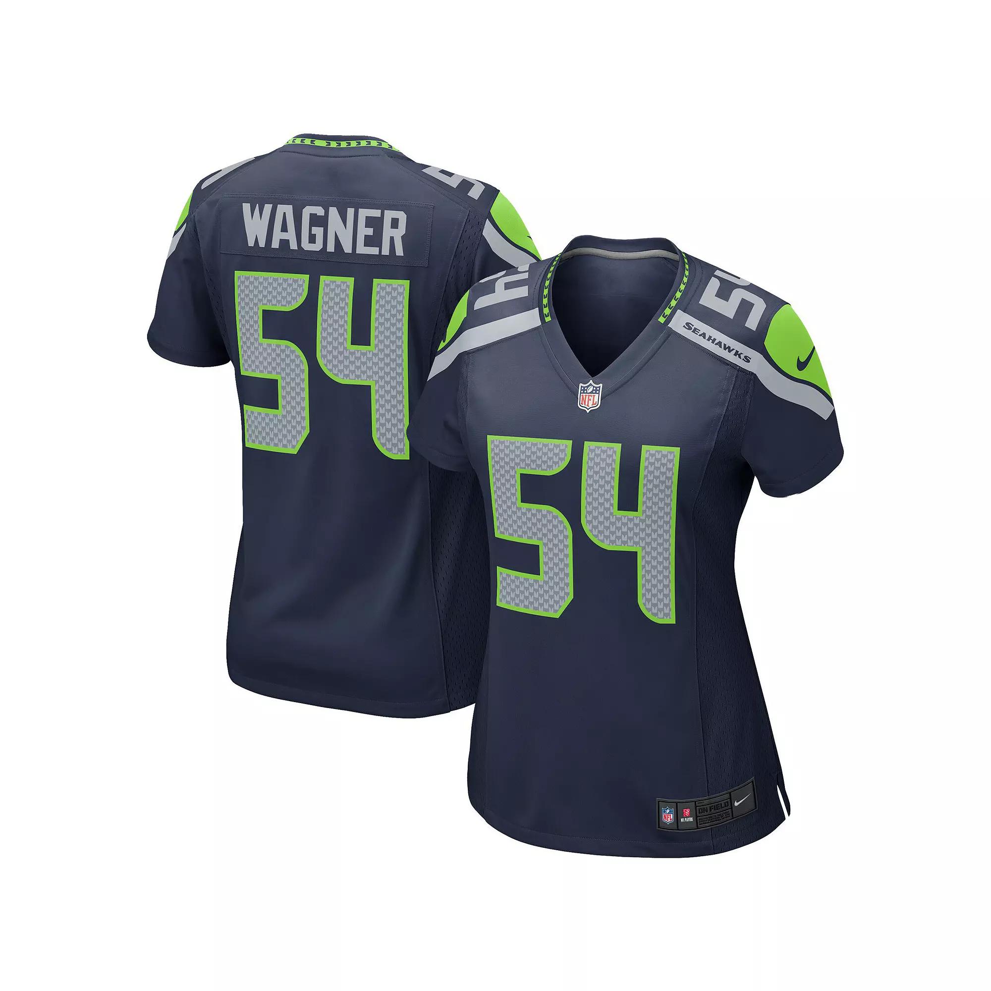 Women's Nike Bobby Wagner Navy Seattle Seahawks Game Jersey, Size: Small, Blue Product Image