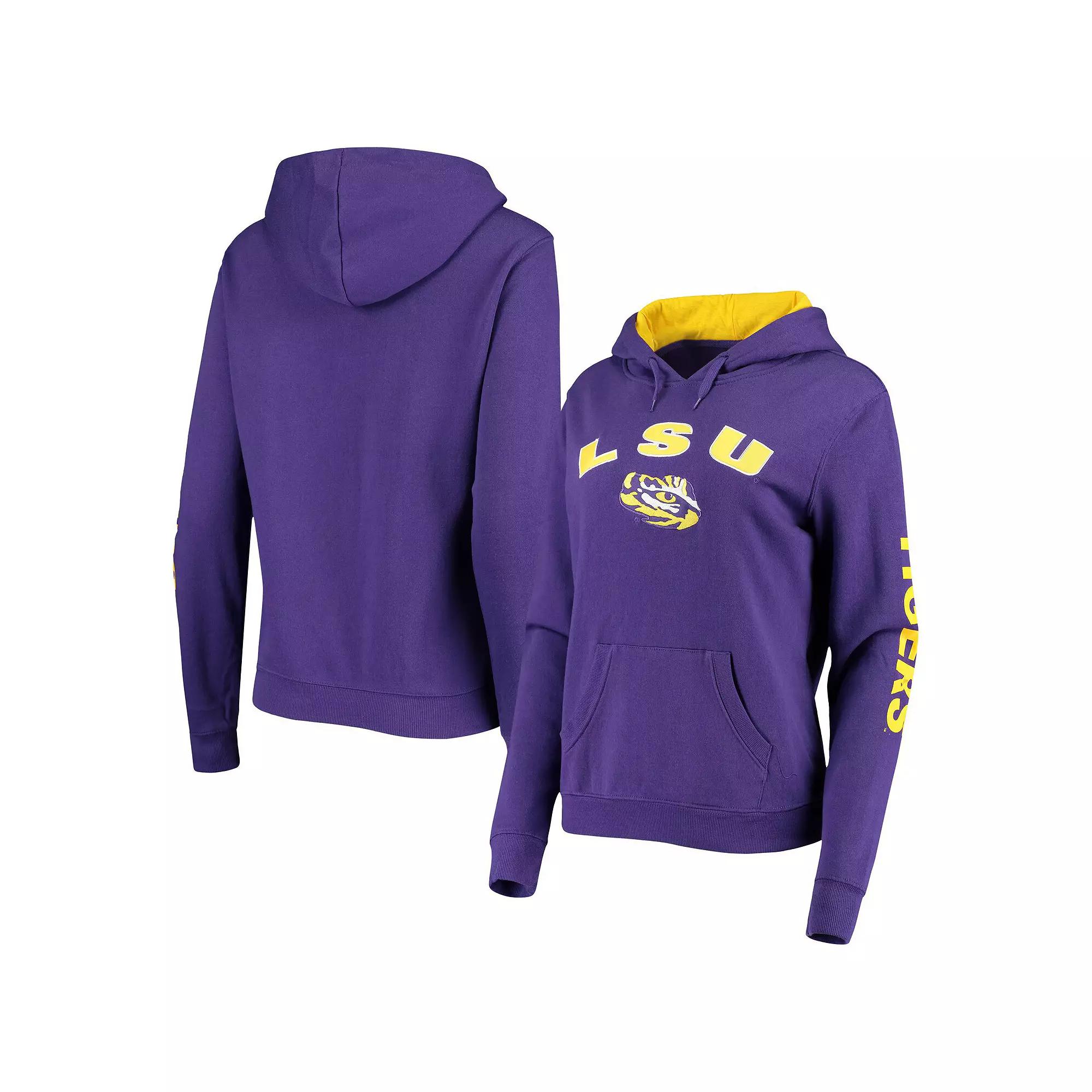 Women's Colosseum Purple LSU Tigers Loud and Proud Pullover Hoodie,  Product Image