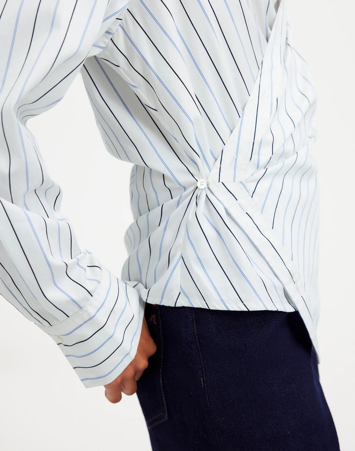 Asymmetric Button-Up Shirt Product Image