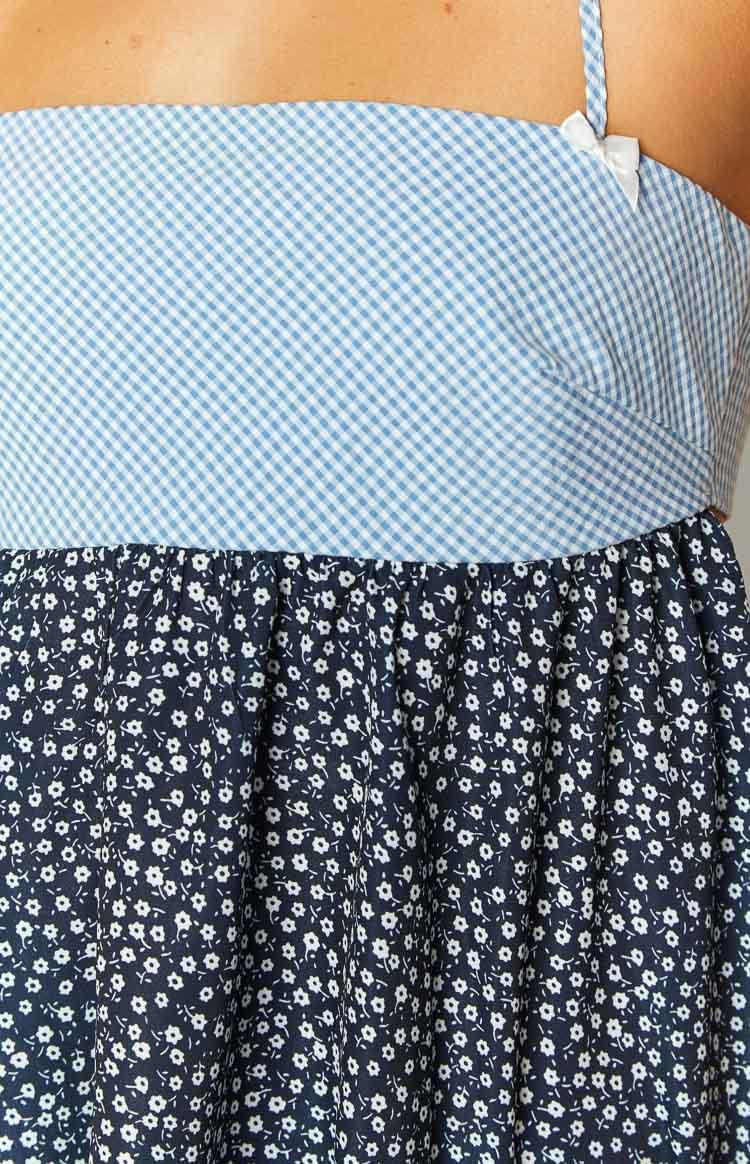 Eth Blue Floral Halter Top Baby Product Image