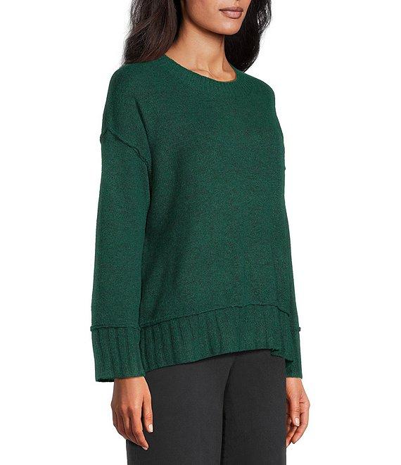 Westbound Petite Size Wool Blend Long Sleeve Crew Neck Sweater Product Image