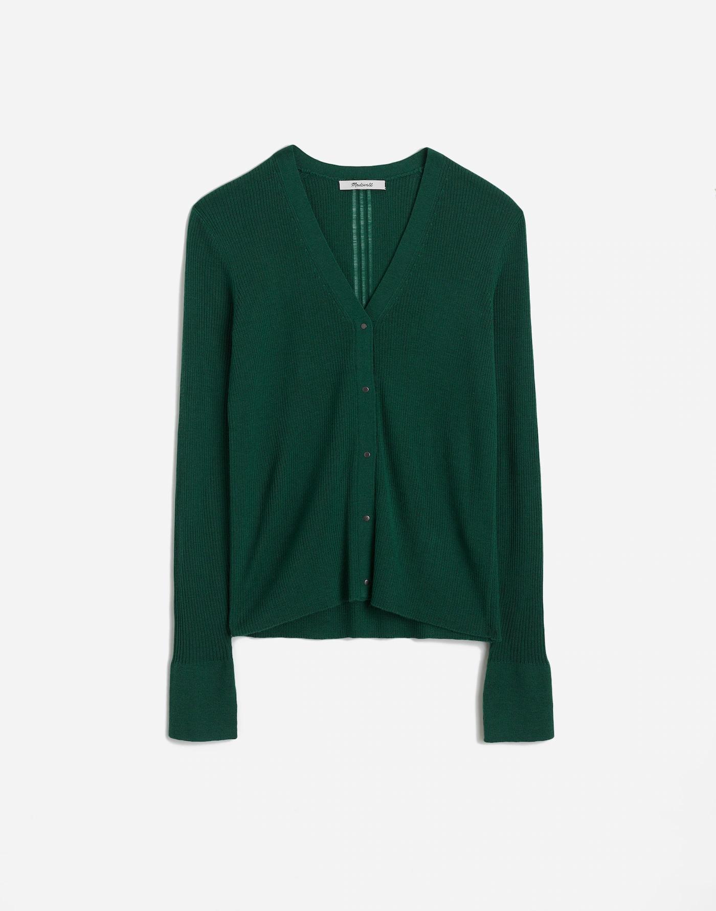 Merino Wool-Silk Blend Cardigan Sweater Product Image