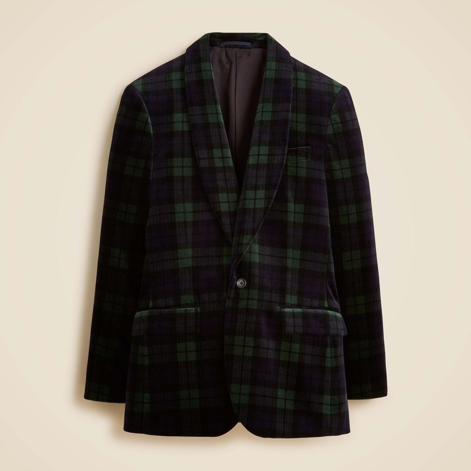 Shawl-collar dinner jacket in velvet Product Image