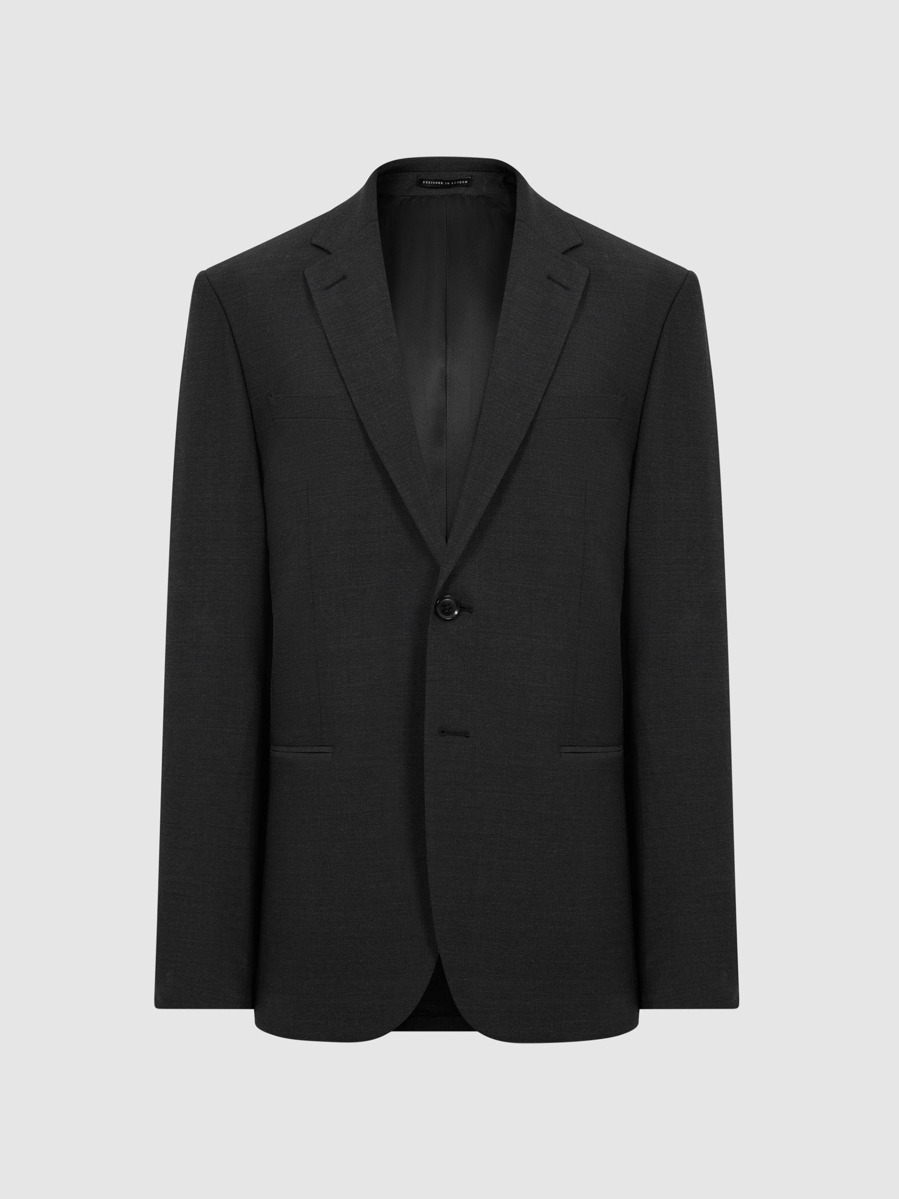 Modern Fit Travel Blazer in Charcoal Product Image