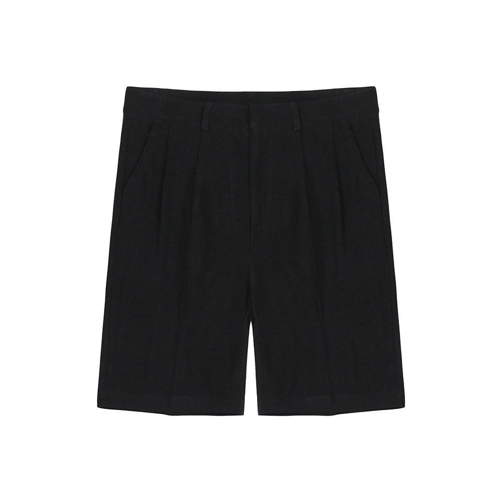 RT No. 1715 LINEN PLEATED SHORTS Product Image