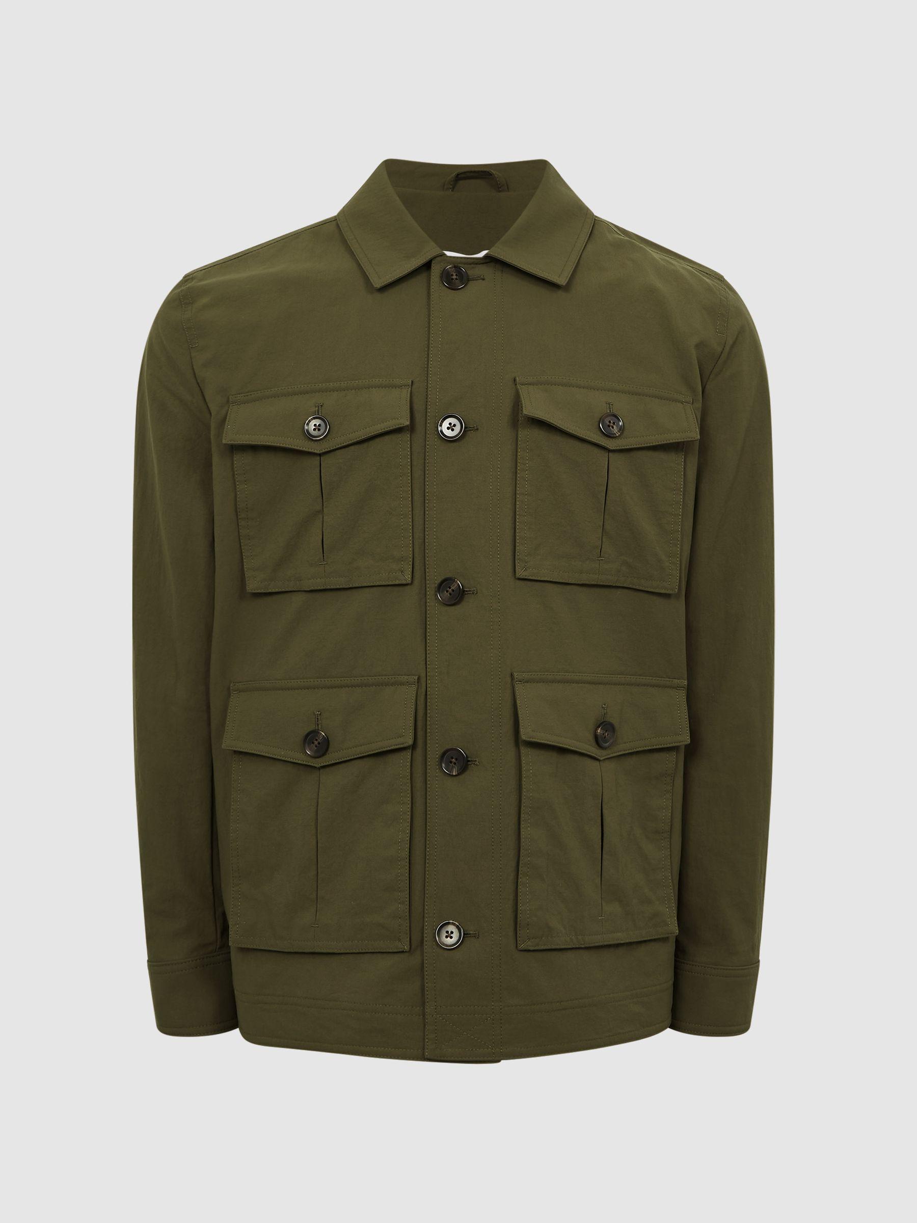 Four Pocket Field Jacket in Khaki Product Image