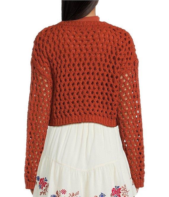 C&V Chelsea & Violet Open Knit Sweater Product Image