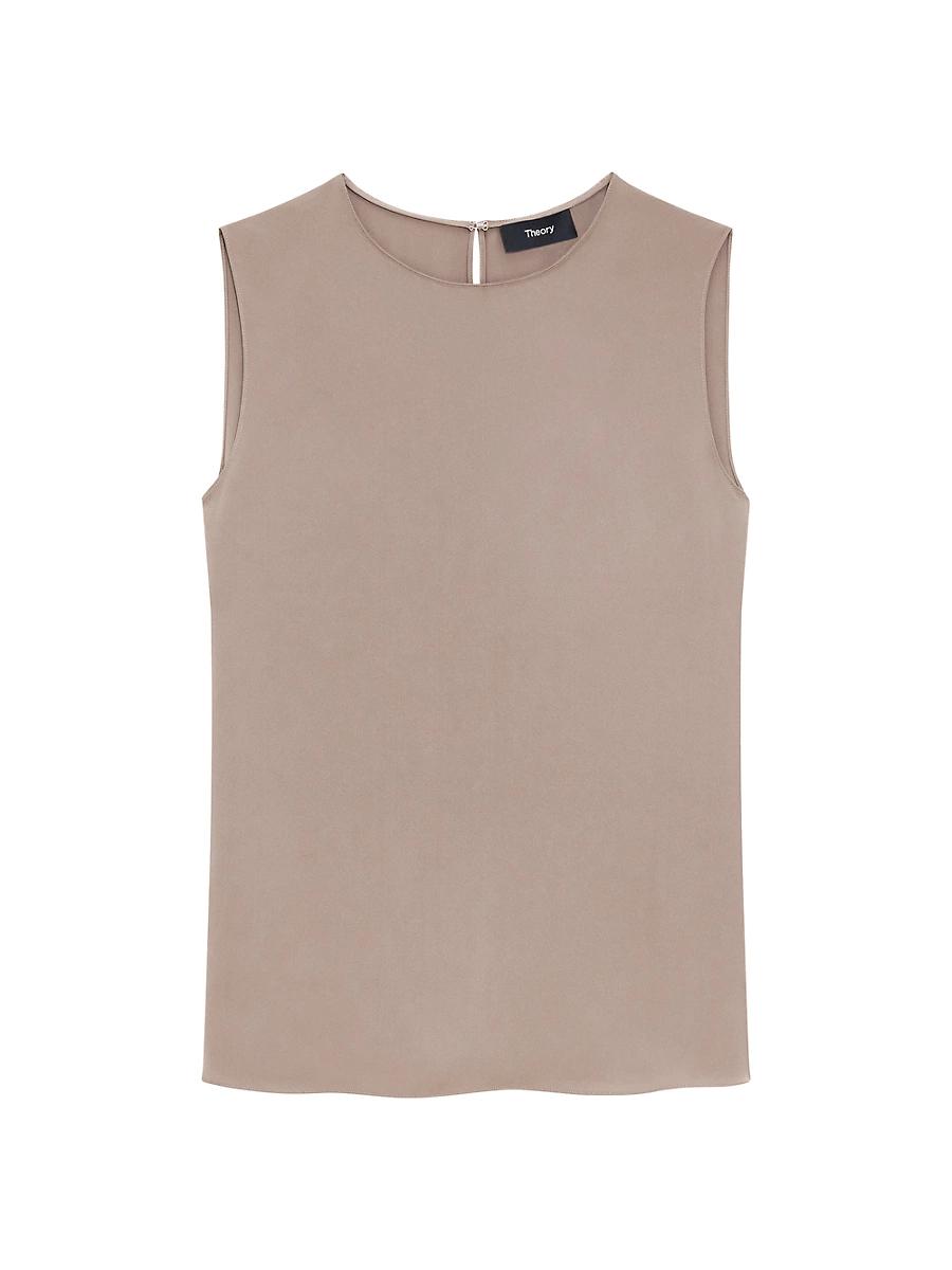 Womens Silk Straight Shell Product Image