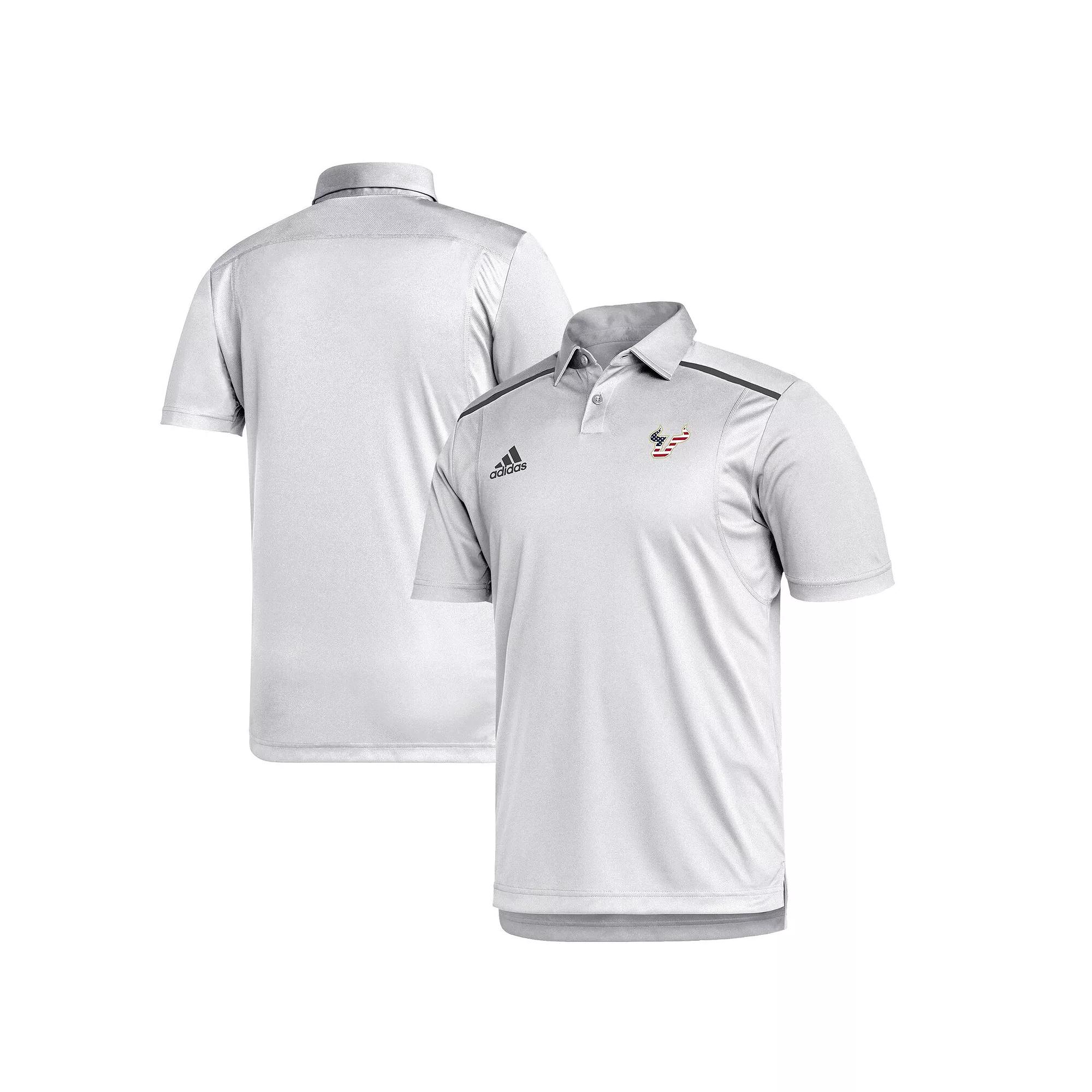 Men's adidas  White South Florida Bulls Stars & Stripes Classic AEROREADY Polo, Size: Small, Usf White Product Image