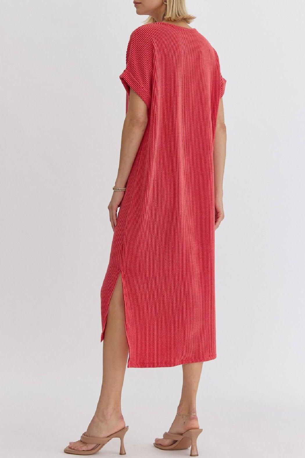 Ribbed Midi Dress Product Image