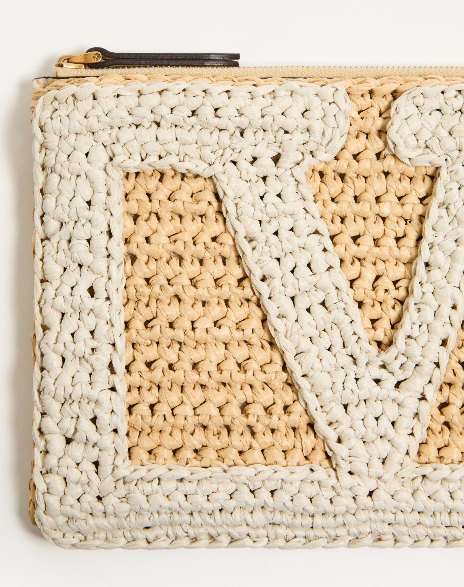 Valentino Garavani Viva Superstar Synthetic Raffia Pouch Product Image