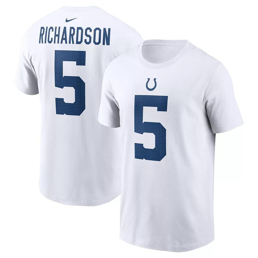 Men's Nike Anthony Richardson White Indianapolis Colts 2023 NFL Draft First Round Pick Player Name & Number T-Shirt,  Product Image