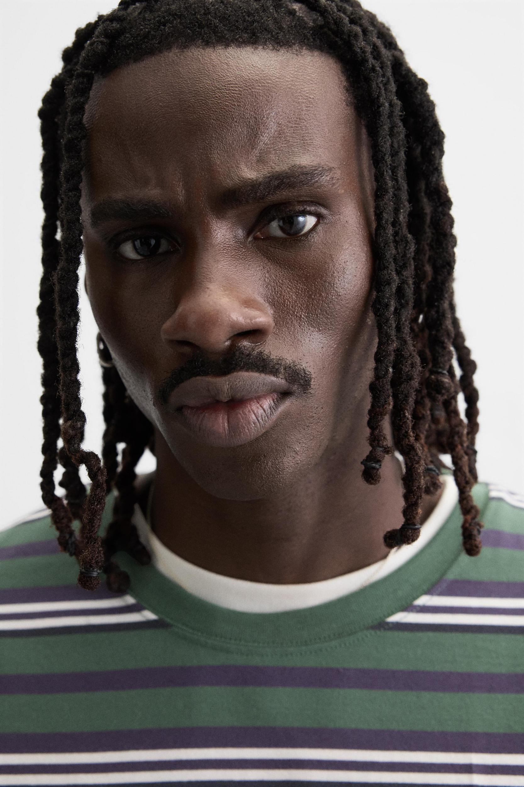 STRIPED JACQUARD T-SHIRT Product Image