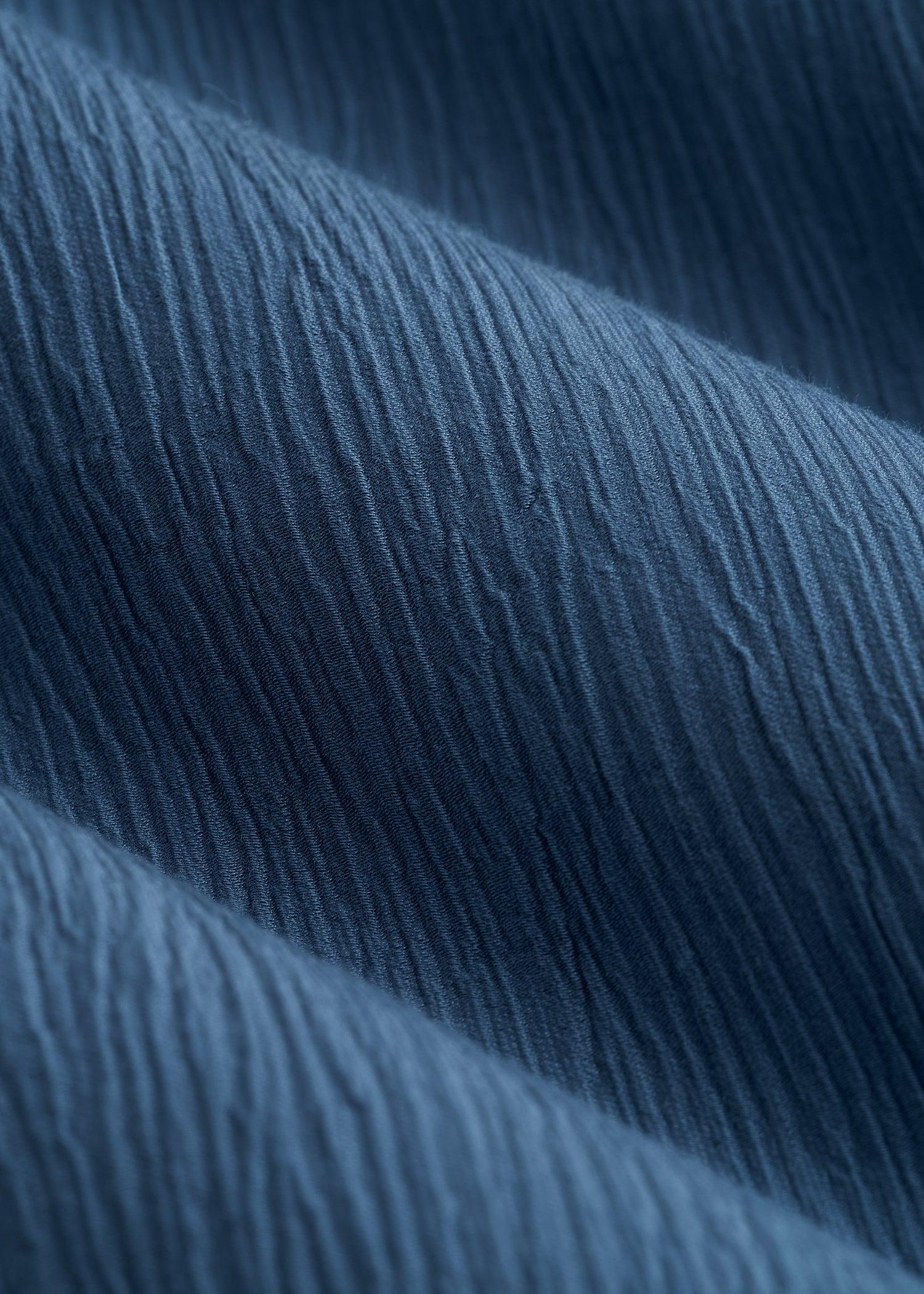 Crinkle Pull-on Wide-leg Pants for Tall Women in Flag Blue Female Product Image