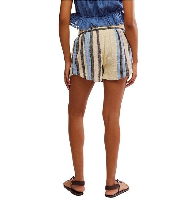 Free People Kalli Yarn-Dyed Stripe Pull-On Shorts Product Image