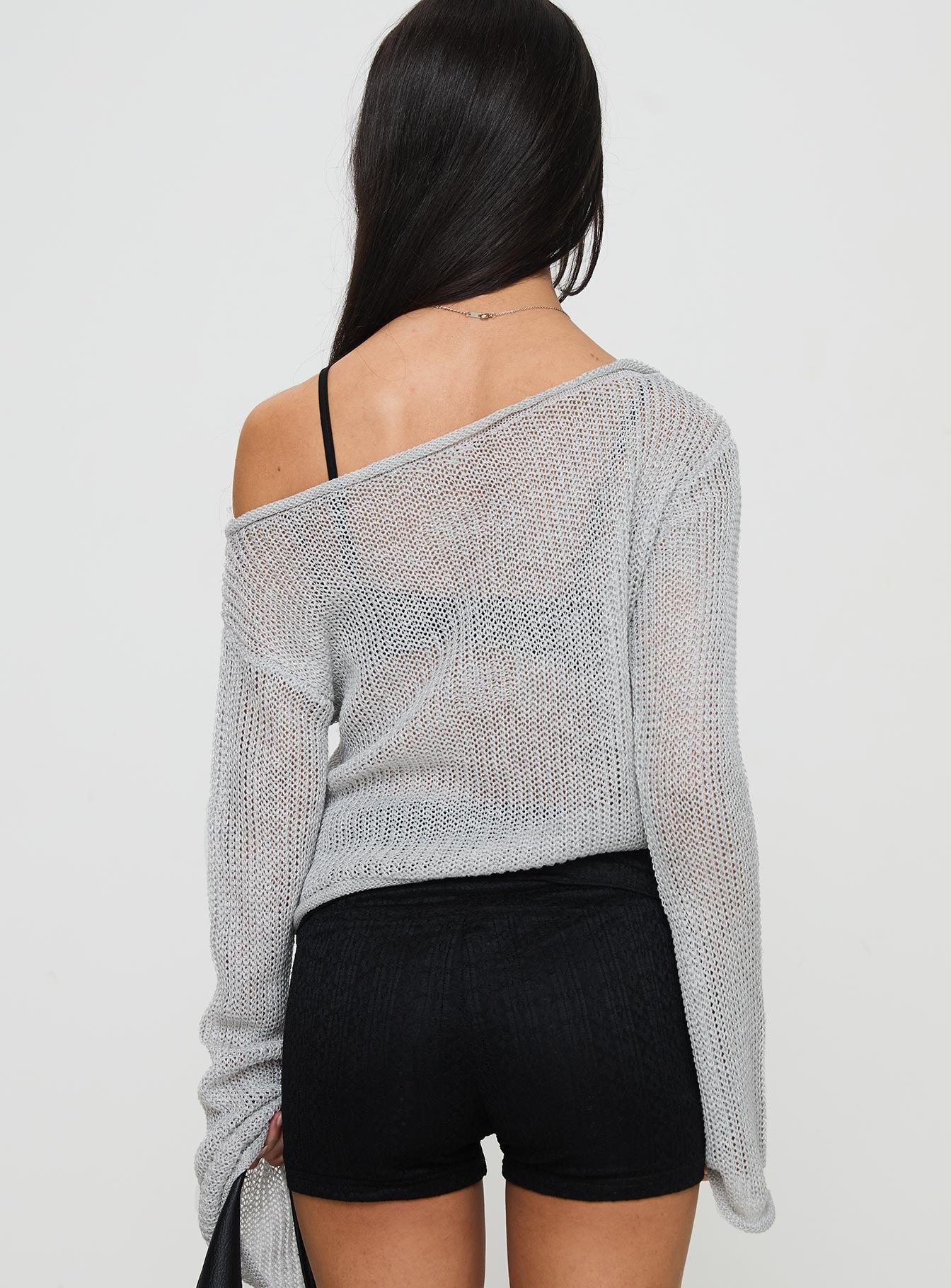 Cafe Pari Sweater Grey Product Image