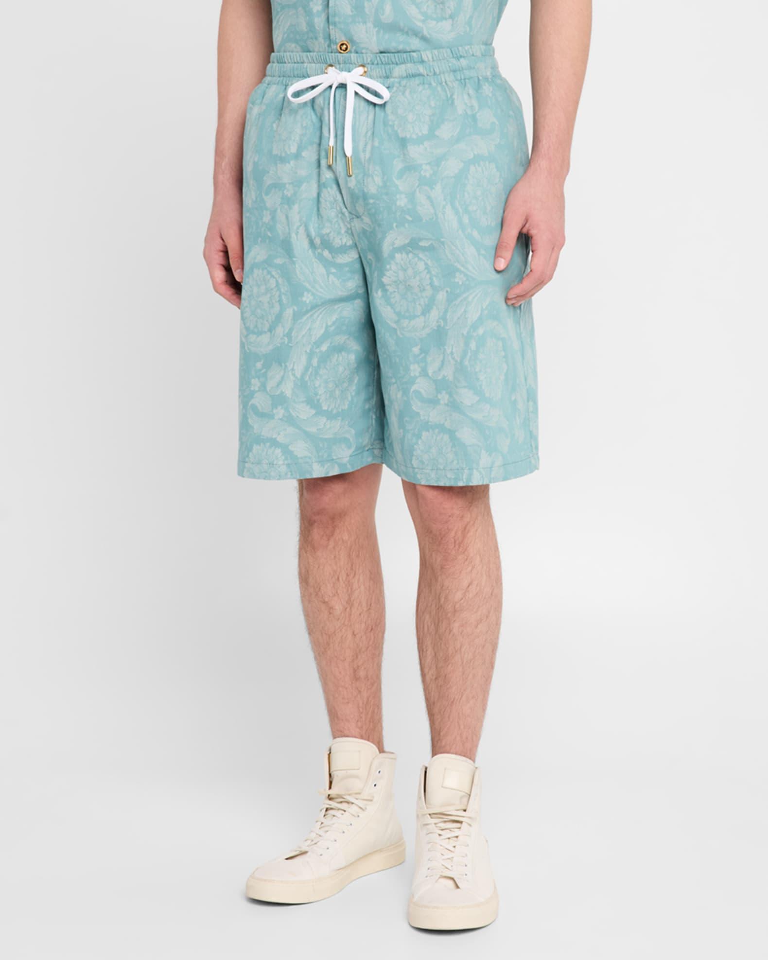 Men's Barocco Denim Camp Shirt Product Image