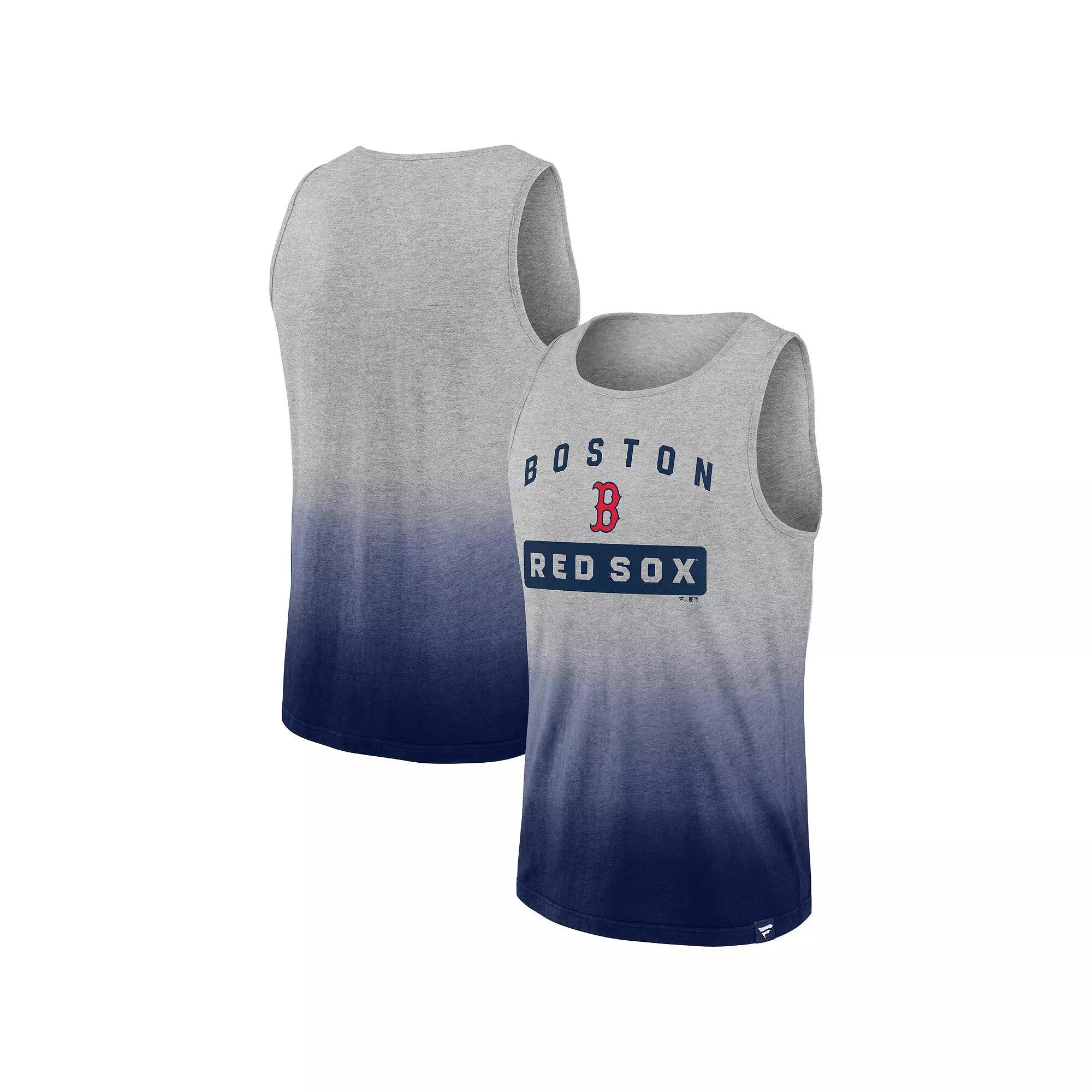 Men's Fanatics Branded Gray/Navy Boston Red Sox Our Year Tank Top,  Product Image