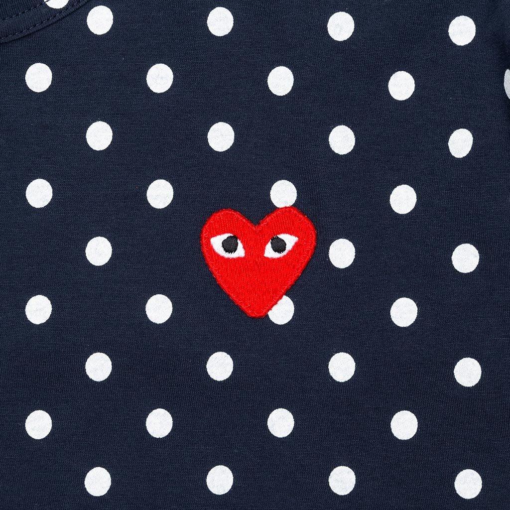 Women's Polka Dot L/S T-Shirt - Navy Female Product Image